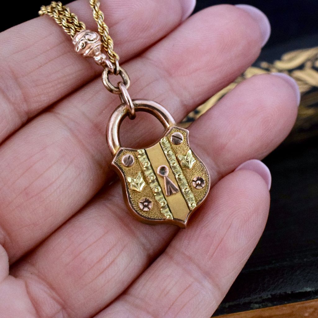 Antique Victorian Rolled Gold Albertina Bracelet Circa 1900