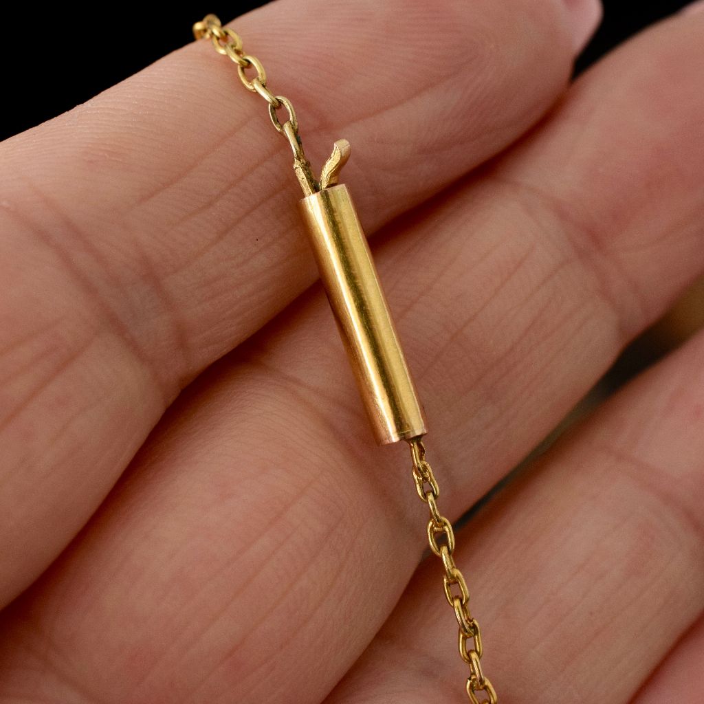 Edwardian 15ct Yellow Gold Ceylon Moonstone Fringe Necklace Circa 1910