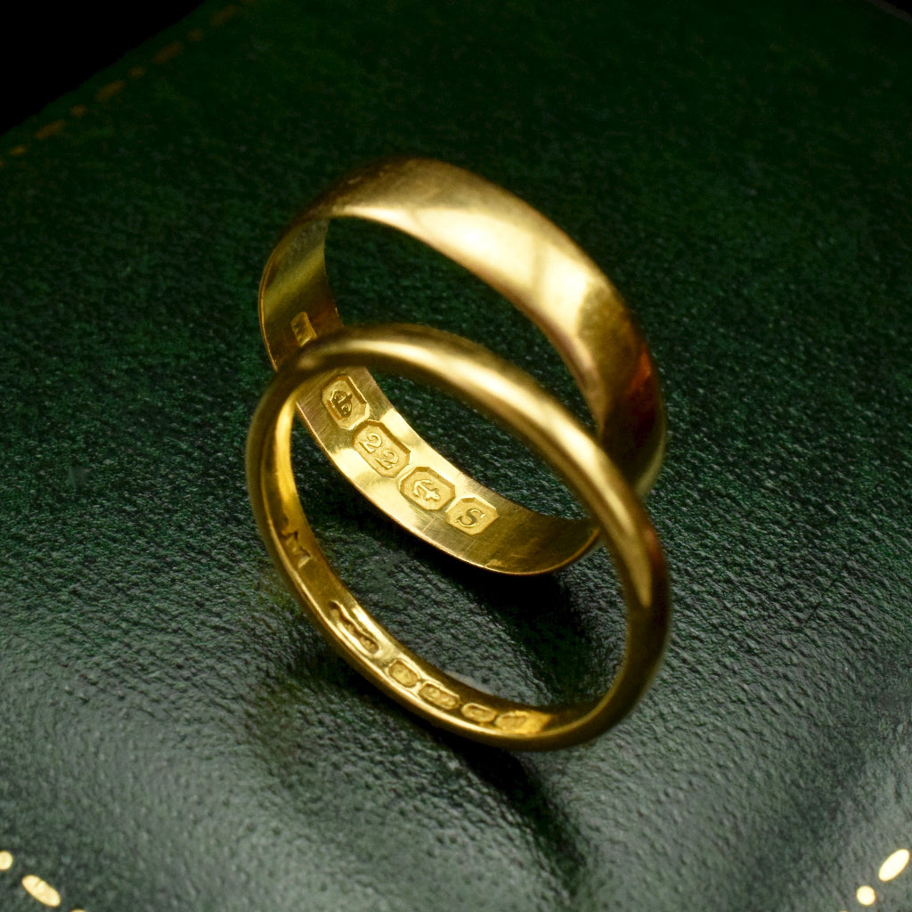 Antique 22ct Gold Wedder / Band Full British Hallmarks 1917