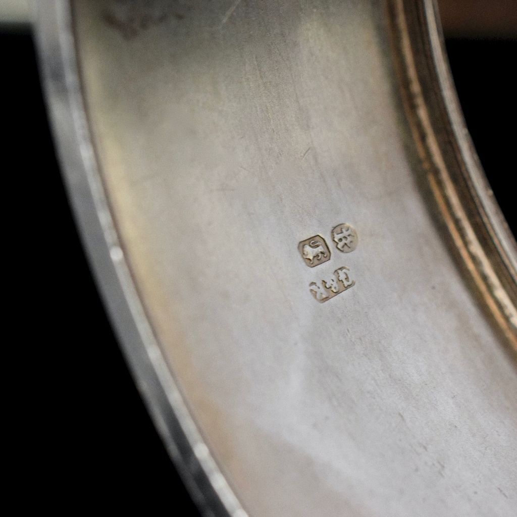 Victorian Sterling Silver ‘Equestrian’ Bangle London 1865