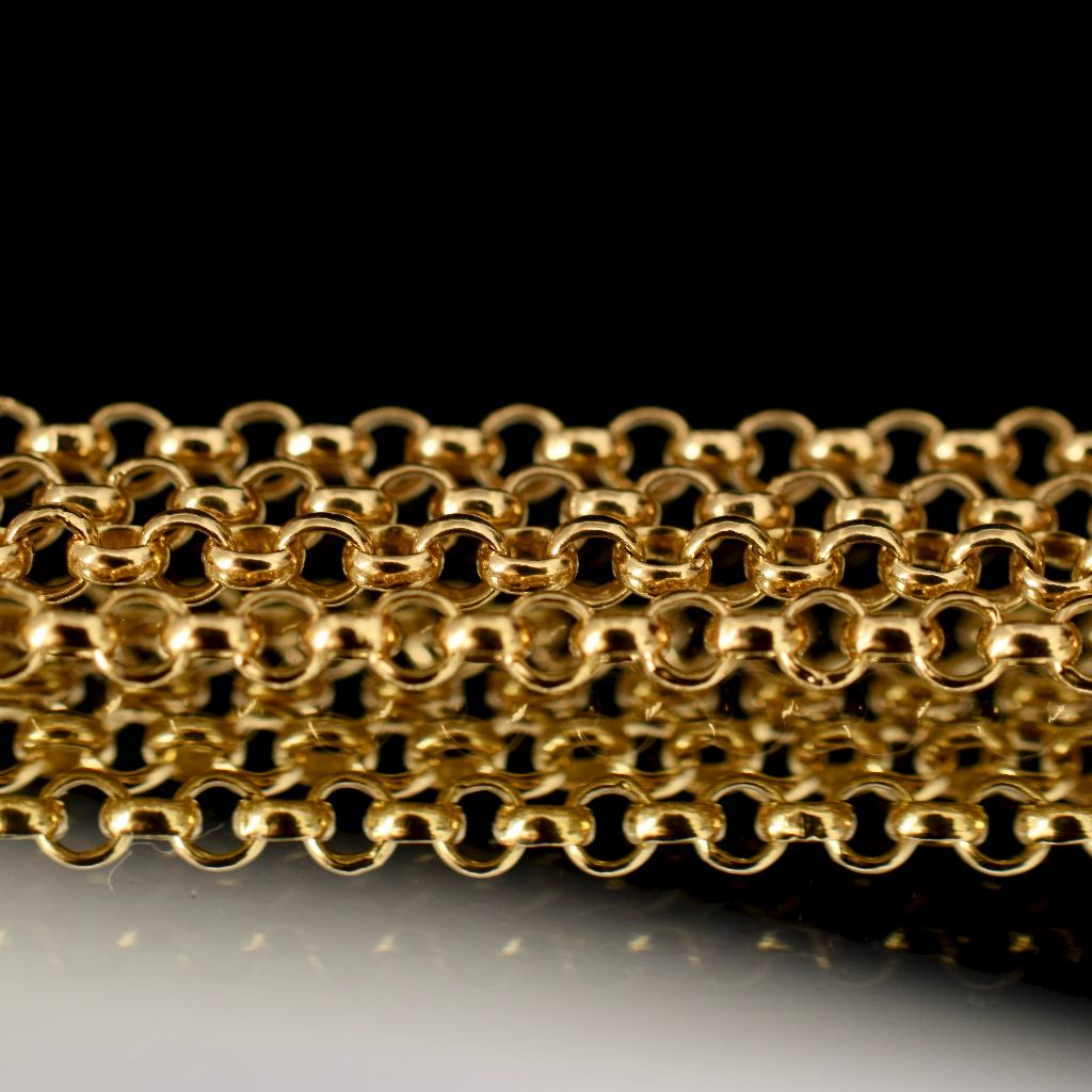 Modern/Vintage Italian 18ct Yellow Gold Belcher Chain 61cm 8.3 Grams