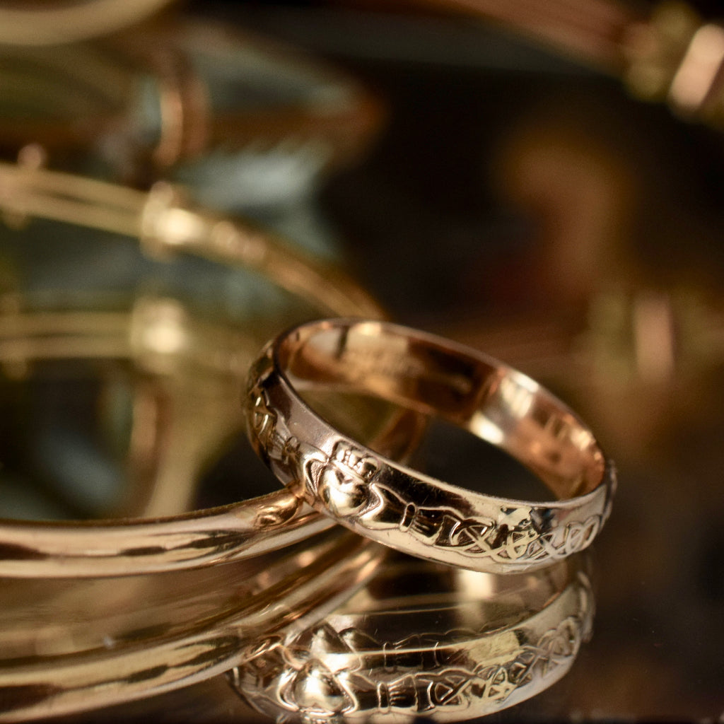 Irish 9ct Yellow Gold Claddagh Ring