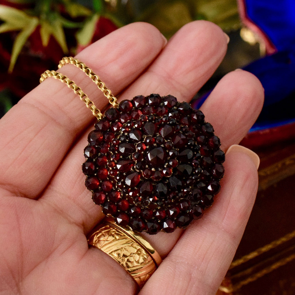 Exquisite 1890’s Bohemian Garnet Brooch/Pendant