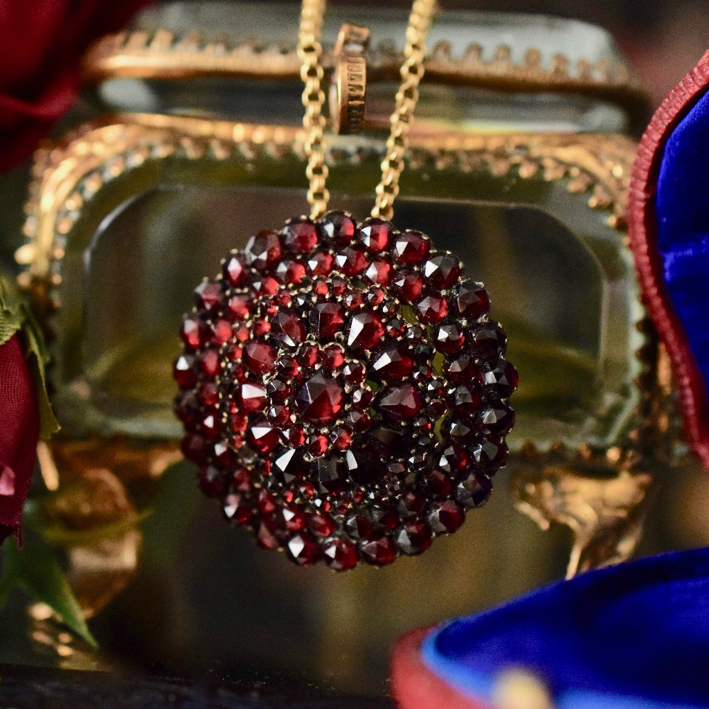 Exquisite 1890’s Bohemian Garnet Brooch/Pendant