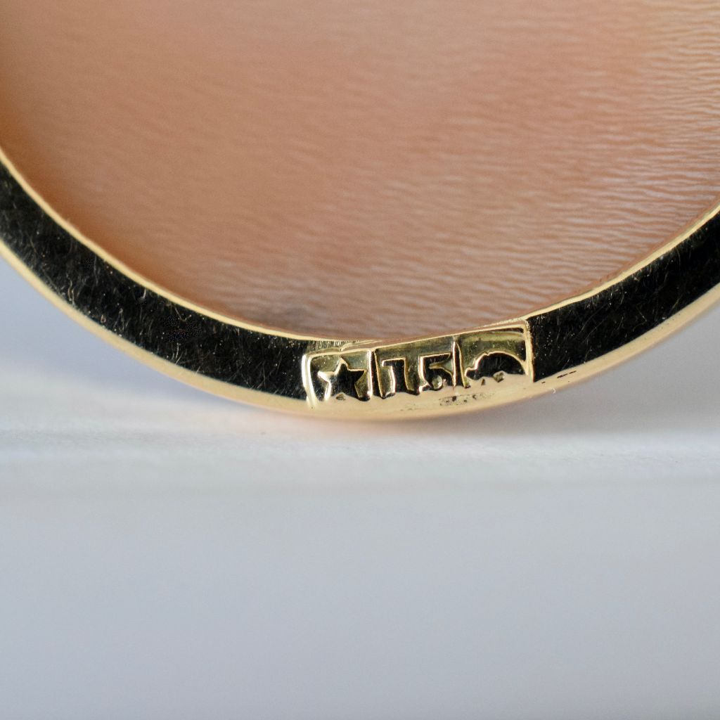 Antique Australian 15ct Rose Gold ‘Minerva’ Cameo by Larard Bros Circa 1900
