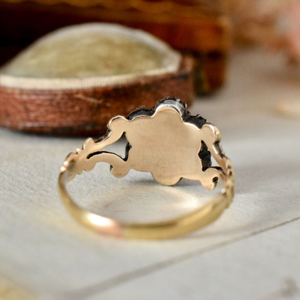 Georgian 18ct Yellow Gold ‘Daisy’ Cluster Paste Ring Circa 1820