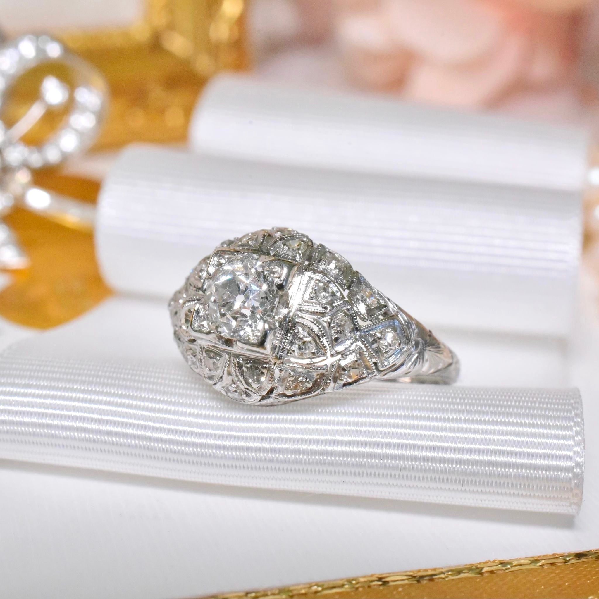 Superb Antique Art Deco Platinum And Diamond Ring 0.92ct - Circa 1920’s Independent Valuation Included In Purchase For $14,400 AUD