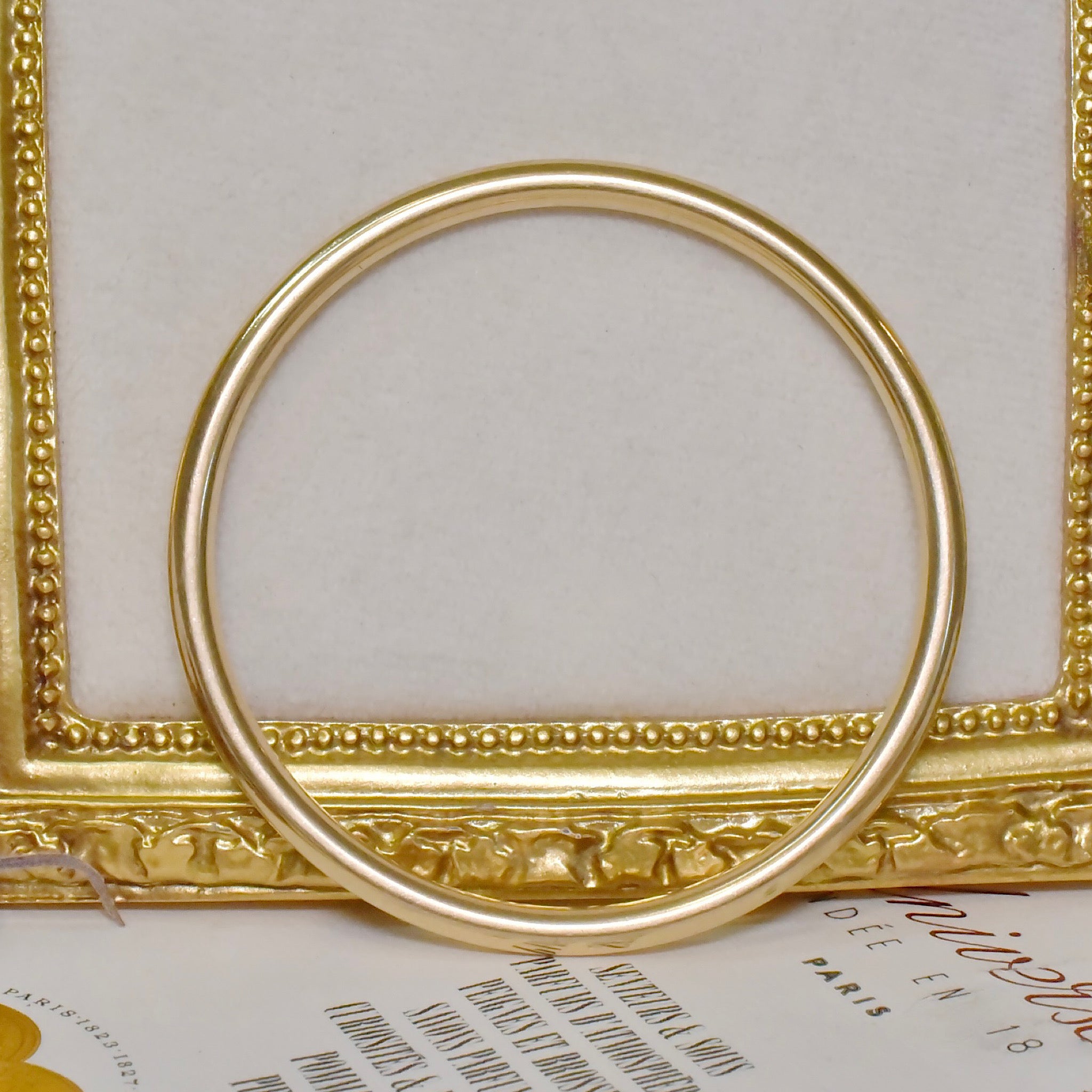 Classic 9ct Yellow Gold ‘Tubular’ ‘Nellie Stewart’ Golf Bangle