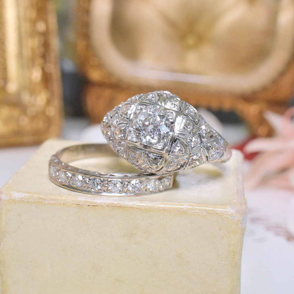 Superb Antique Art Deco Platinum And Diamond Ring 0.92ct - Circa 1920’s Independent Valuation Included In Purchase For $14,400 AUD