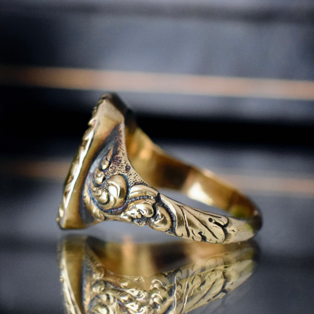 Georgian 9ct **Gold Cased** Citrine Ring Circa 1820