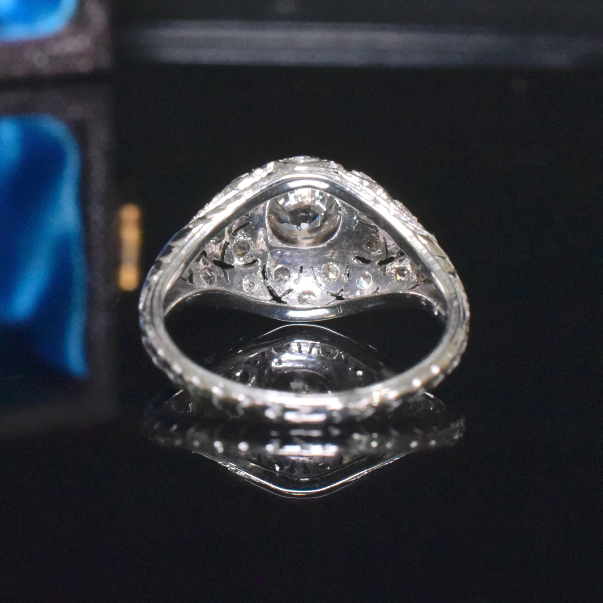 Superb Antique Art Deco Platinum And Diamond Ring 0.92ct - Circa 1920’s Independent Valuation Included In Purchase For $14,400 AUD
