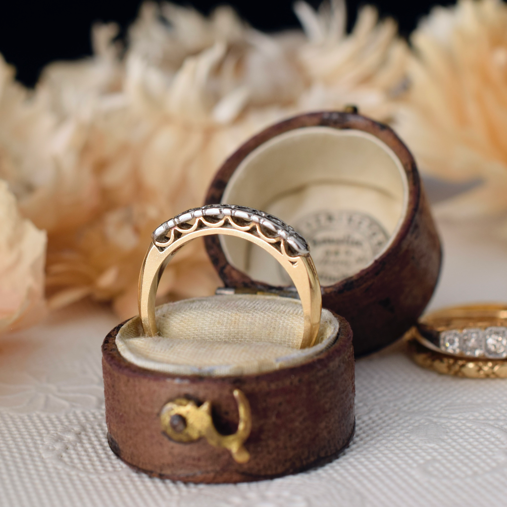 Vintage 18ct Yellow Gold, Platinum And Diamond Ring Circa 1940-50’s