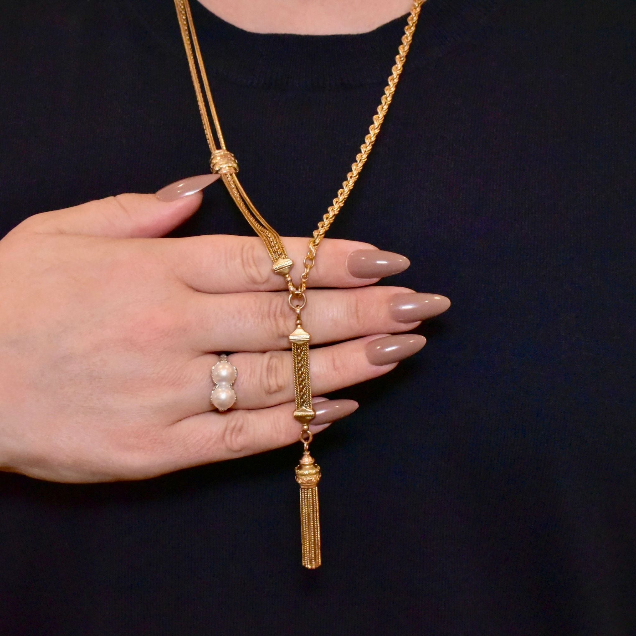 Fabulous Antique Victorian 15ct Bi-Colour Albertina