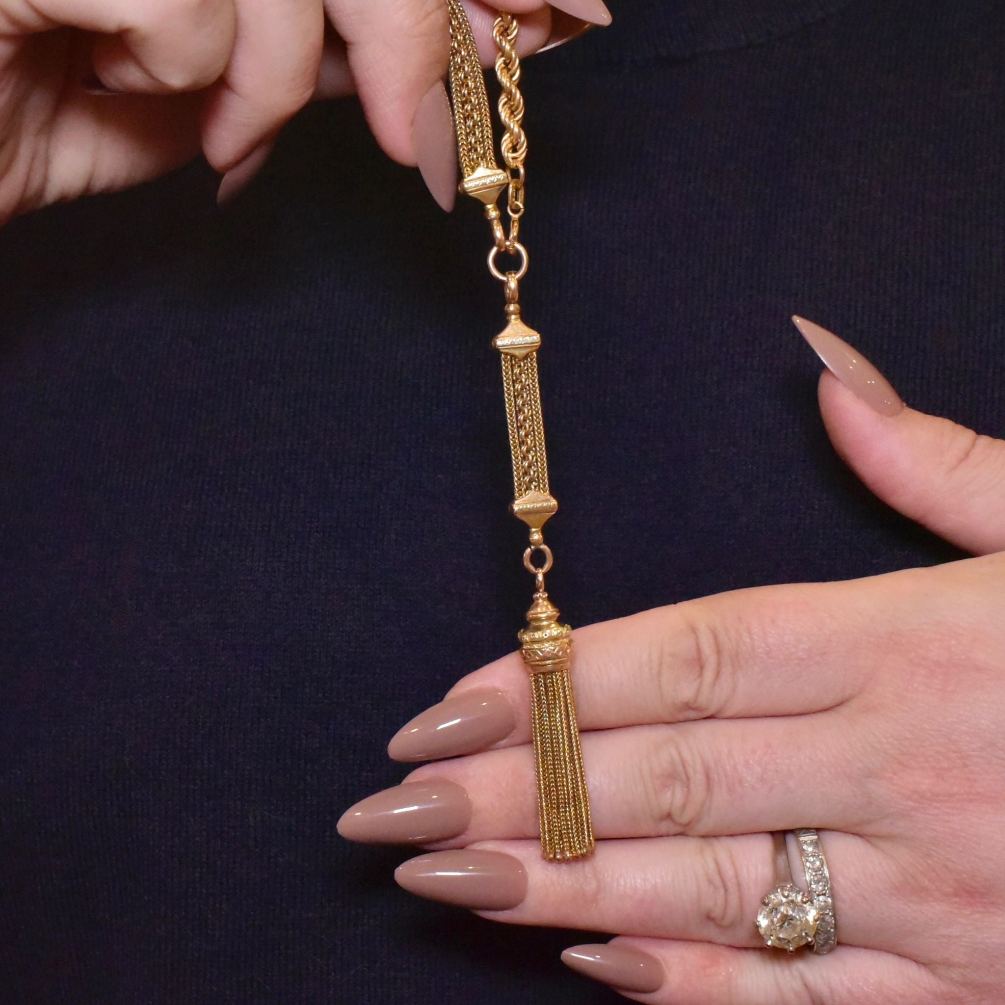 Fabulous Antique Victorian 15ct Bi-Colour Albertina