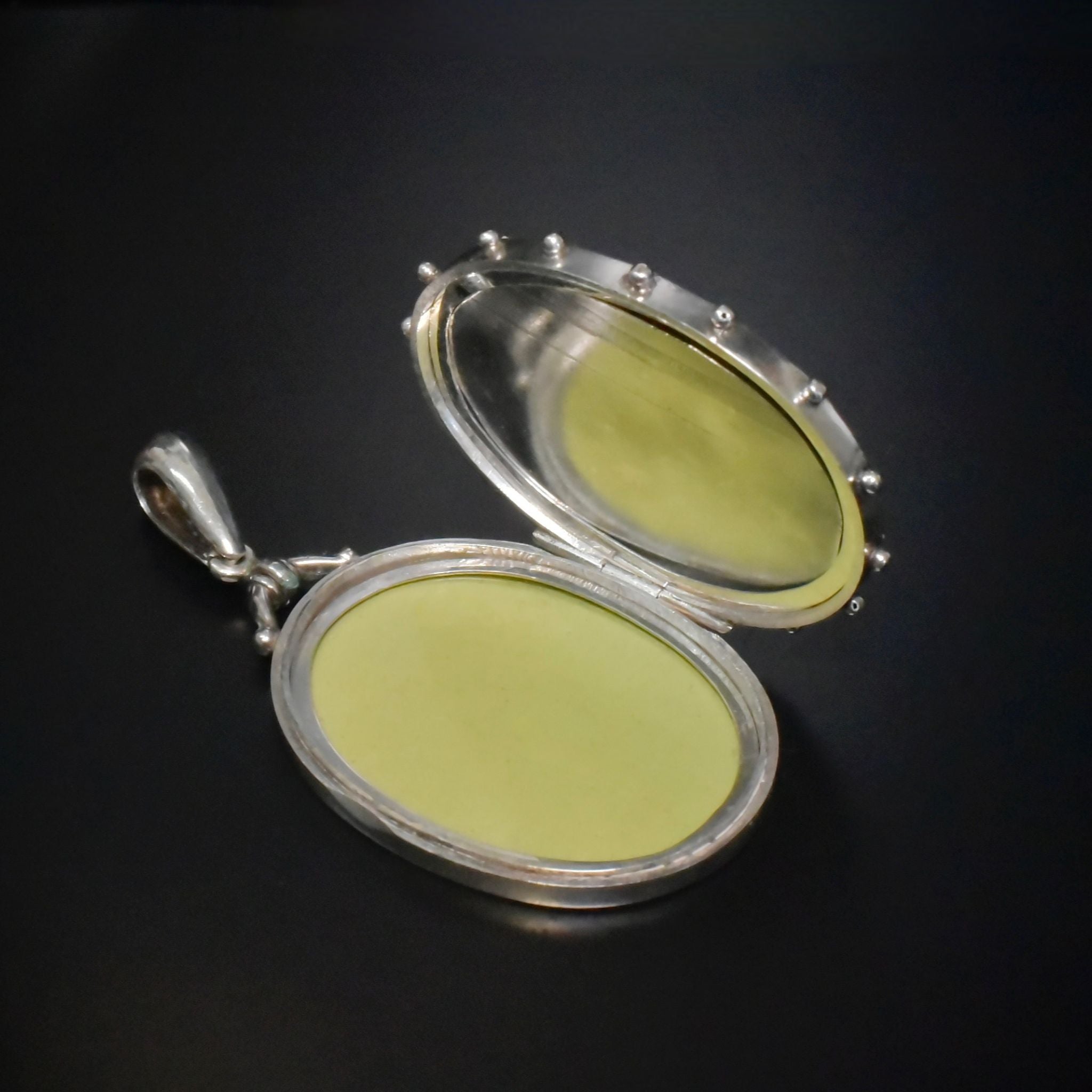 Antique Victorian Sterling Silver Opening Locket By W H Manton - Circa 1890’s