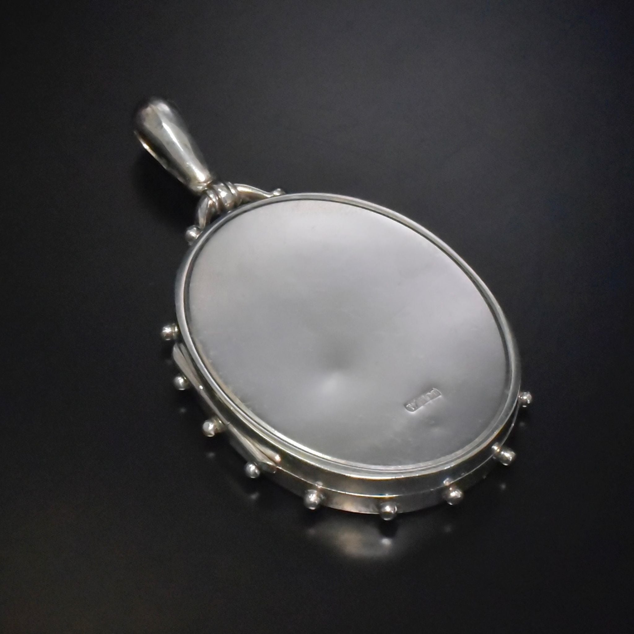 Antique Victorian Sterling Silver Opening Locket By W H Manton - Circa 1890’s