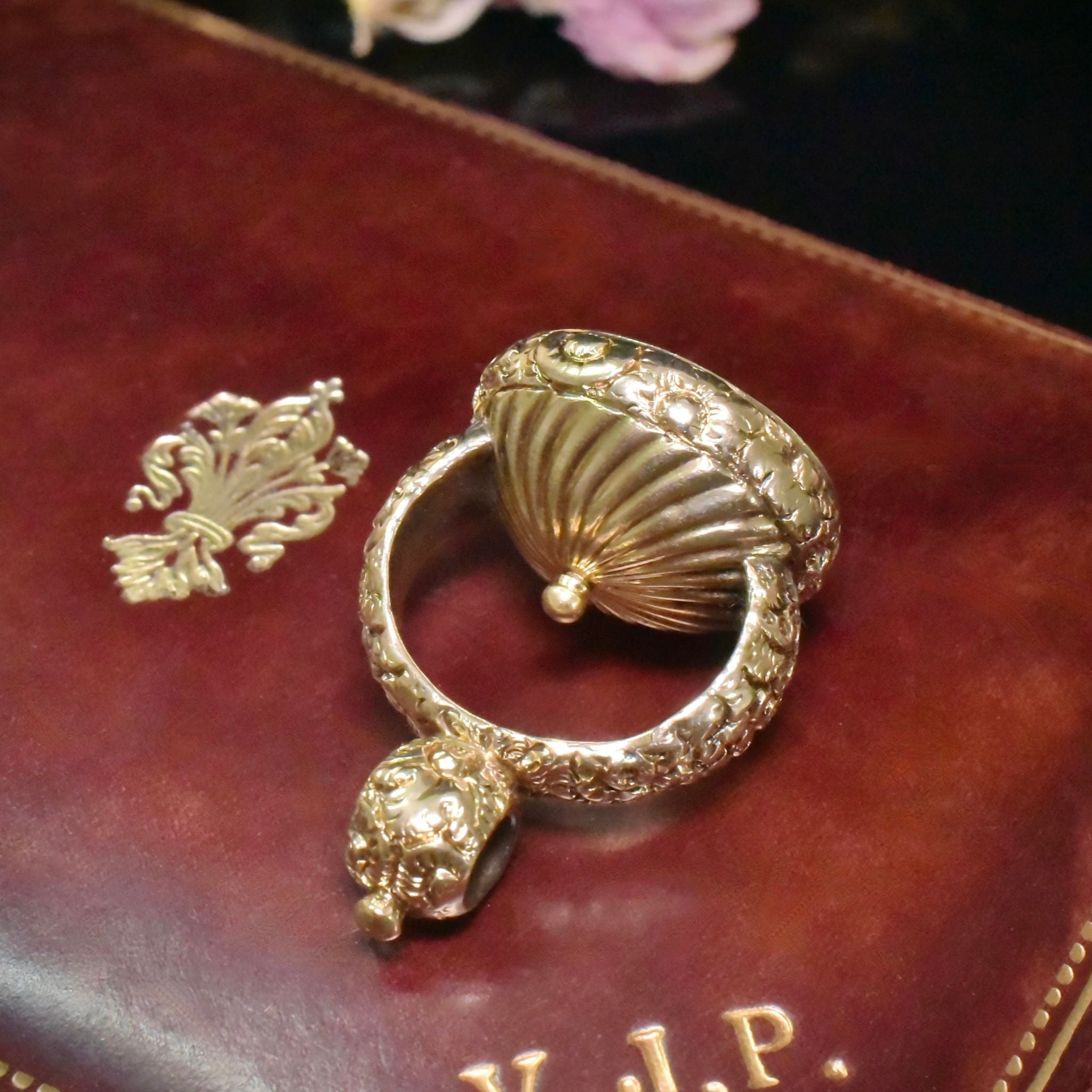 Antique Early Victorian 15ct Gold Cased Carnelian Intaglio Fob Seal