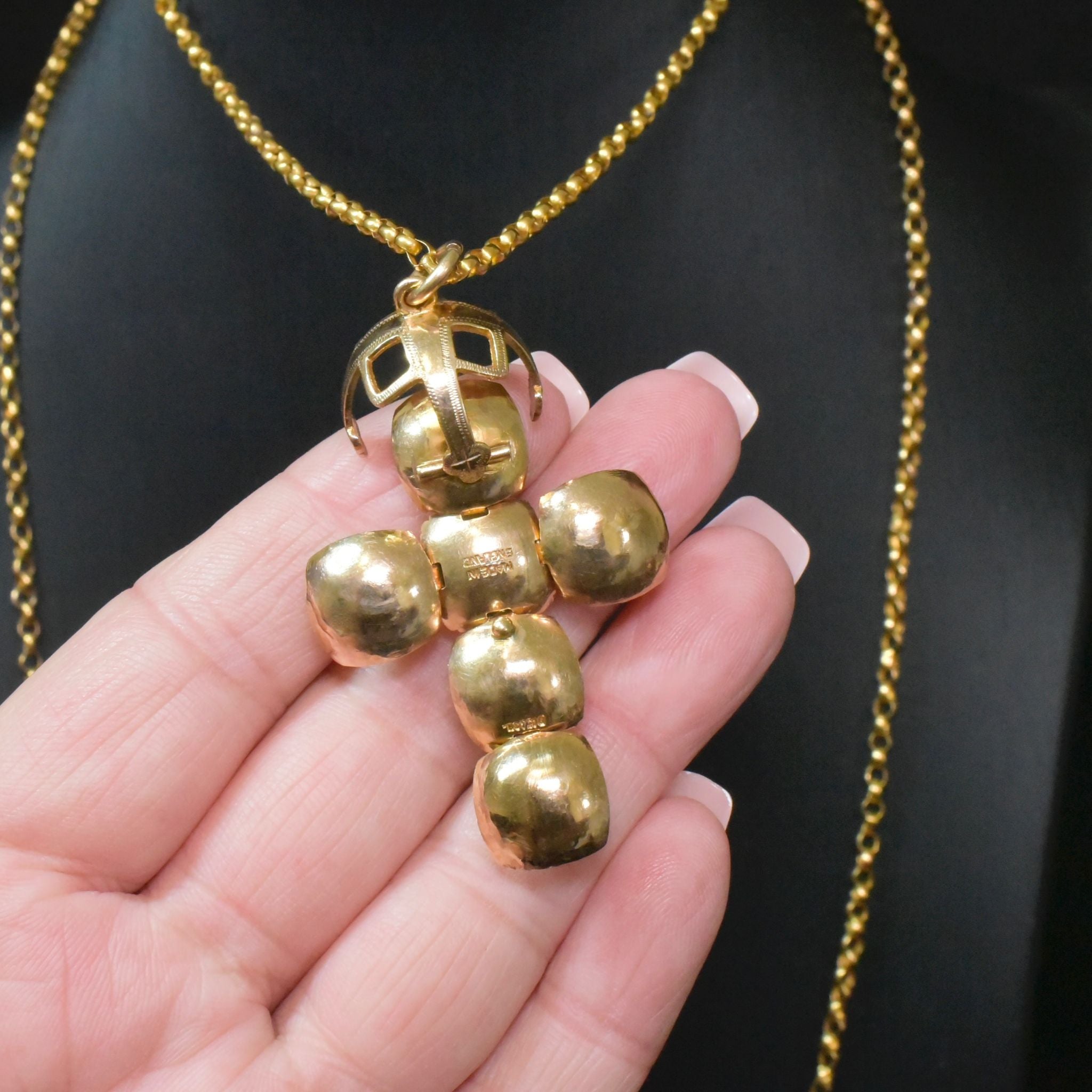 Antique Edwardian-Art Deco Era 9ct Yellow Gold & Silver Masonic Orb - John Henry Wynn