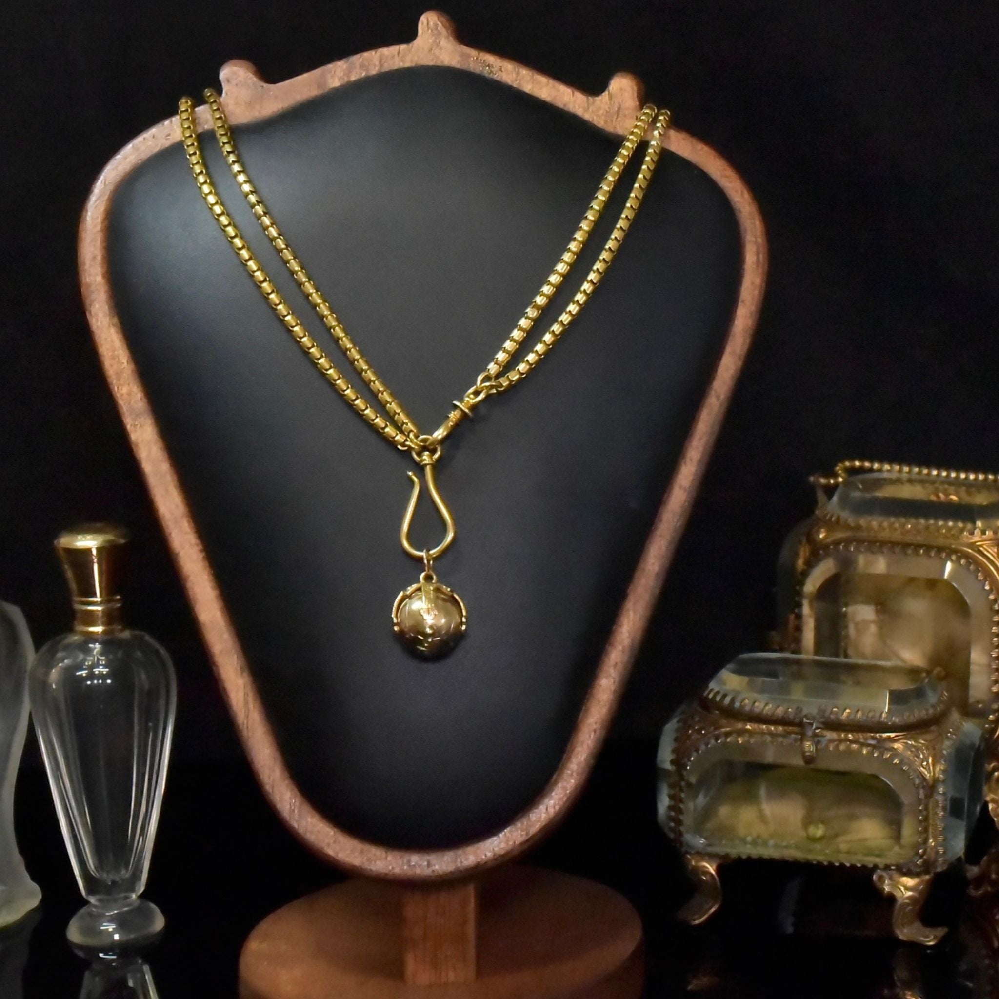 Antique Edwardian 9ct Yellow Gold (And Silver) Masonic Orb