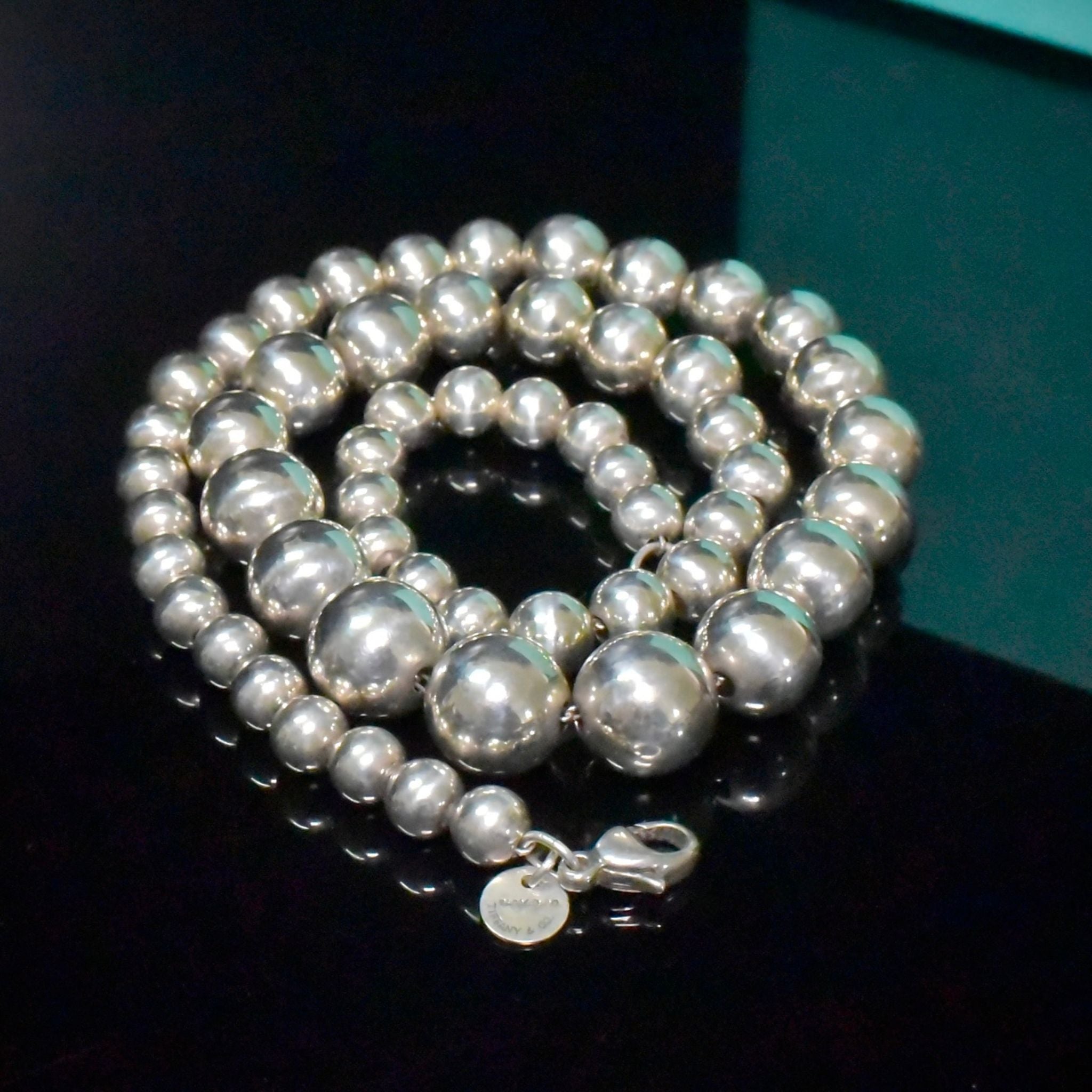 Stunning Tiffany & Co. Sterling Silver ‘Hardware Ball’ Necklace