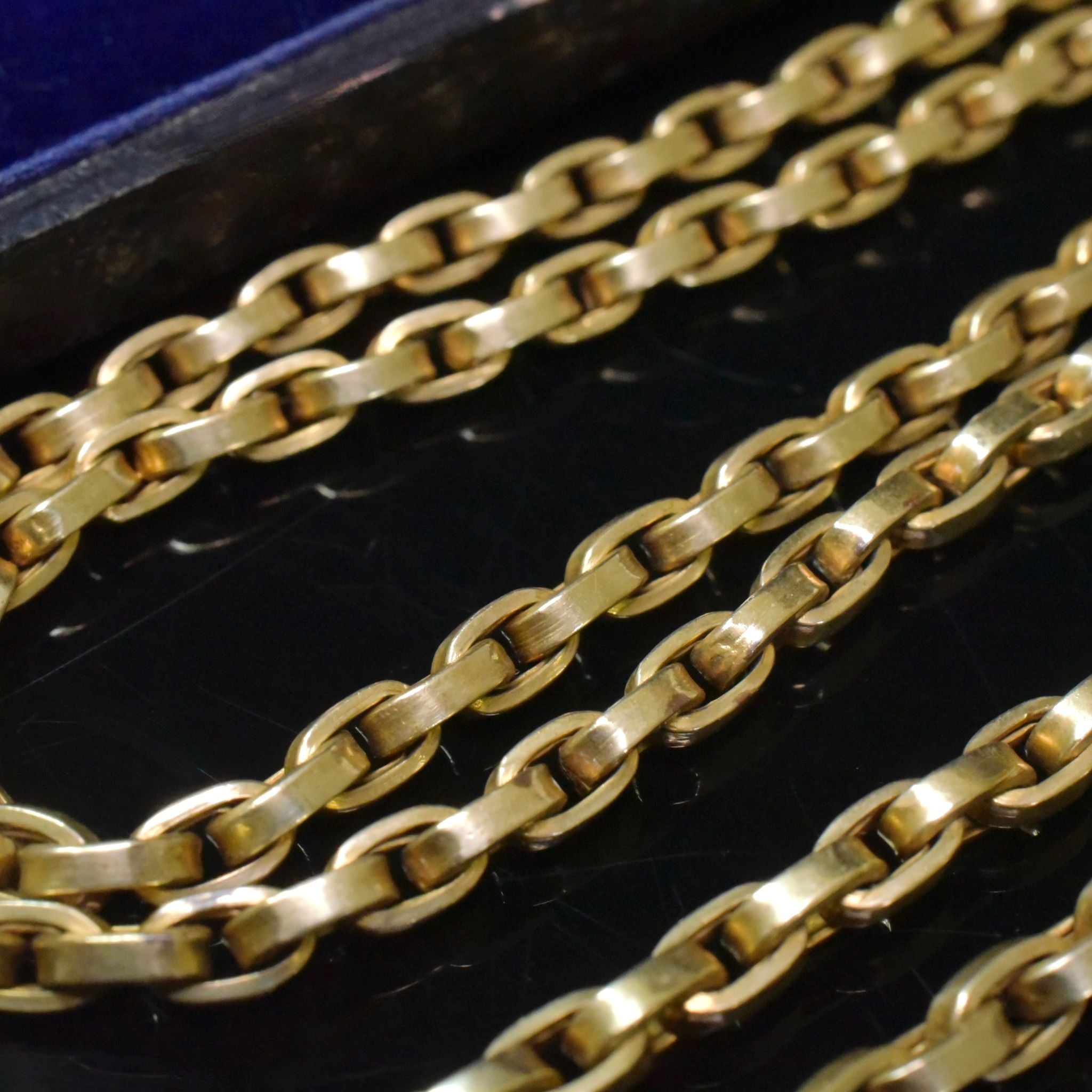 Antique Victorian/Early Edwardian *Rolled Gold* Cameo Taille D’épargne Slide Chain