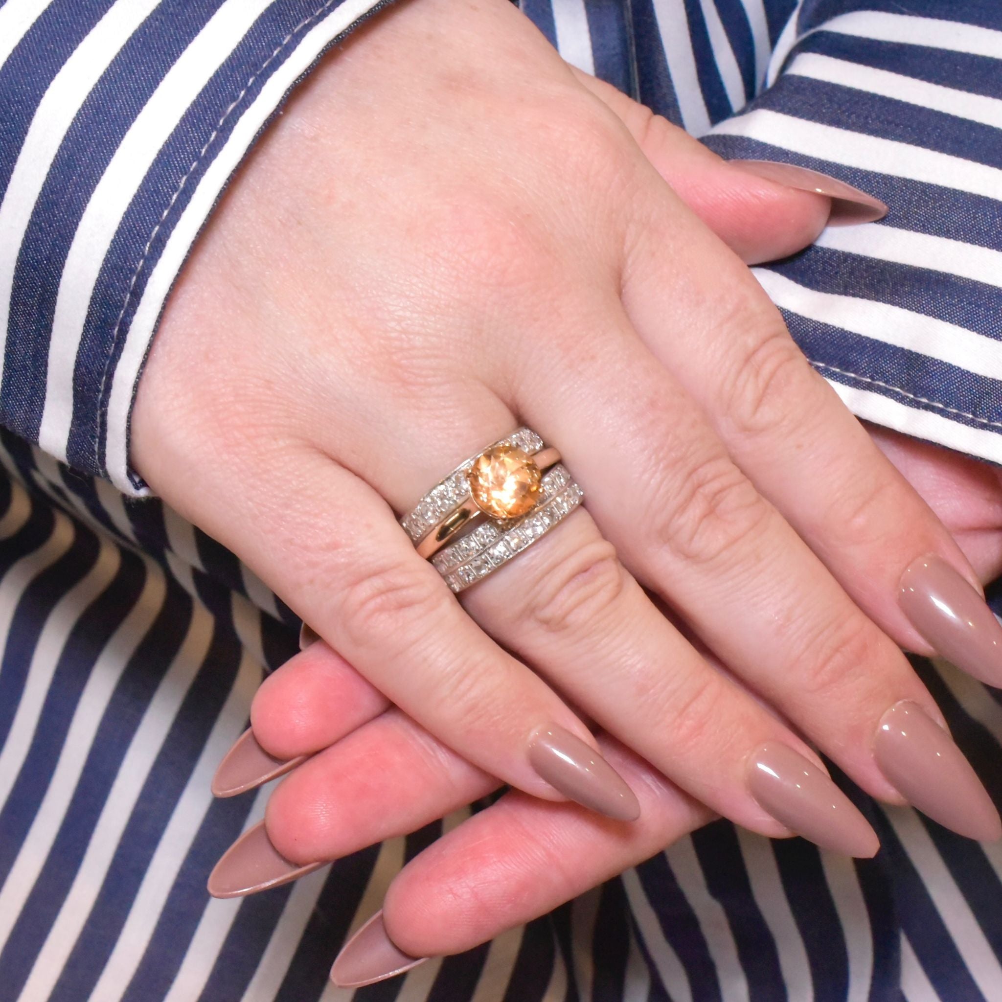 Glorious 9ct Yellow Gold ‘Imperial Topaz (Ouro Preto, Brazil) Ring