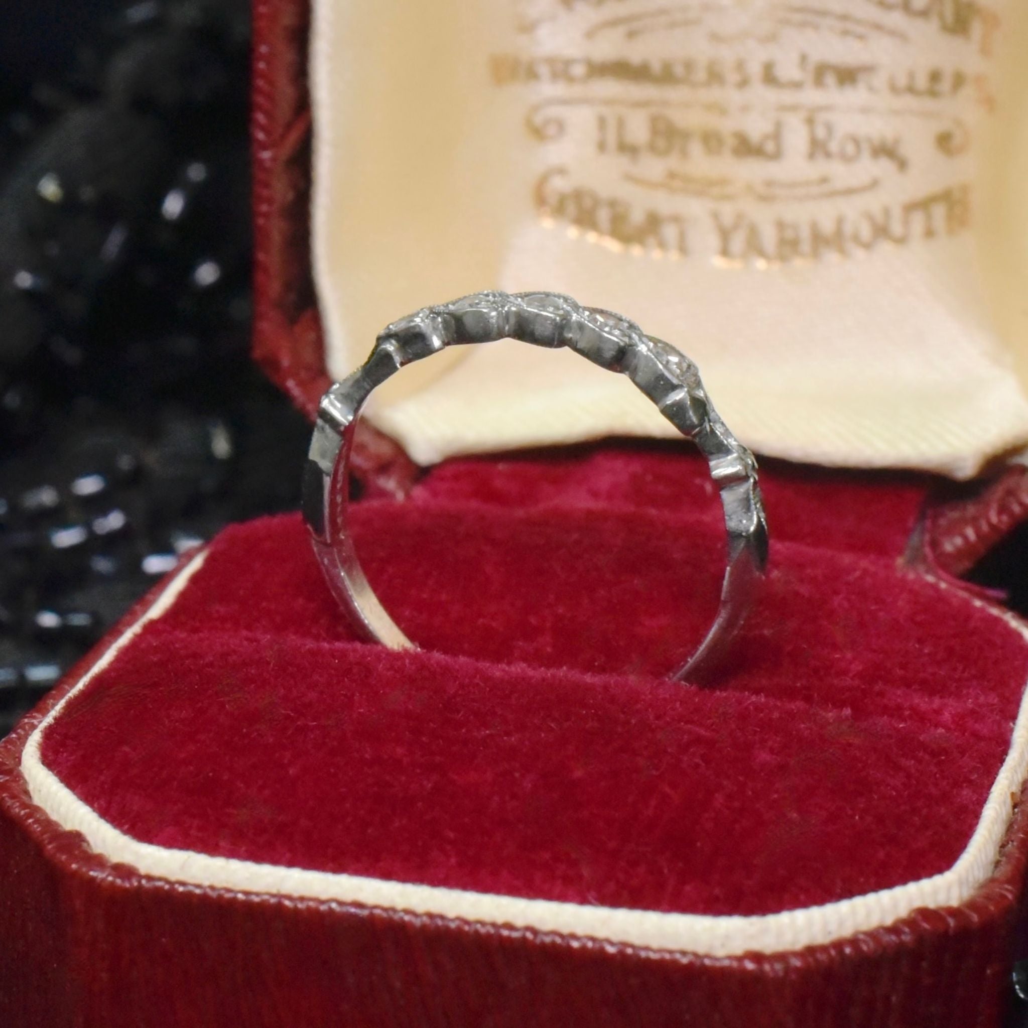 Antique (Almost) Art Deco Era Platinum And Diamond Ring Circa 1930’s