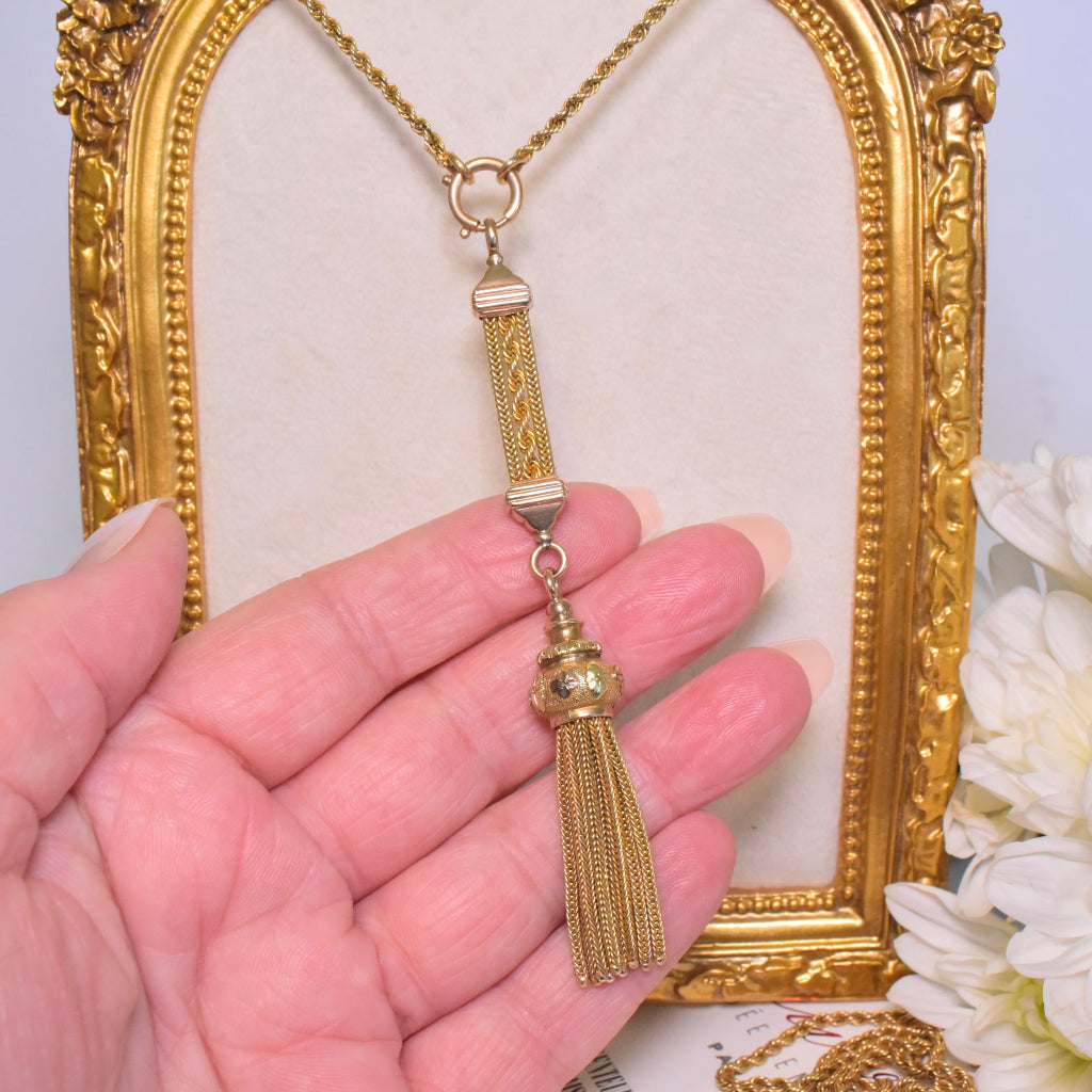 Antique Victorian 15ct (And 9ct) Part Albertina Watch Fob Circa 1890-1900