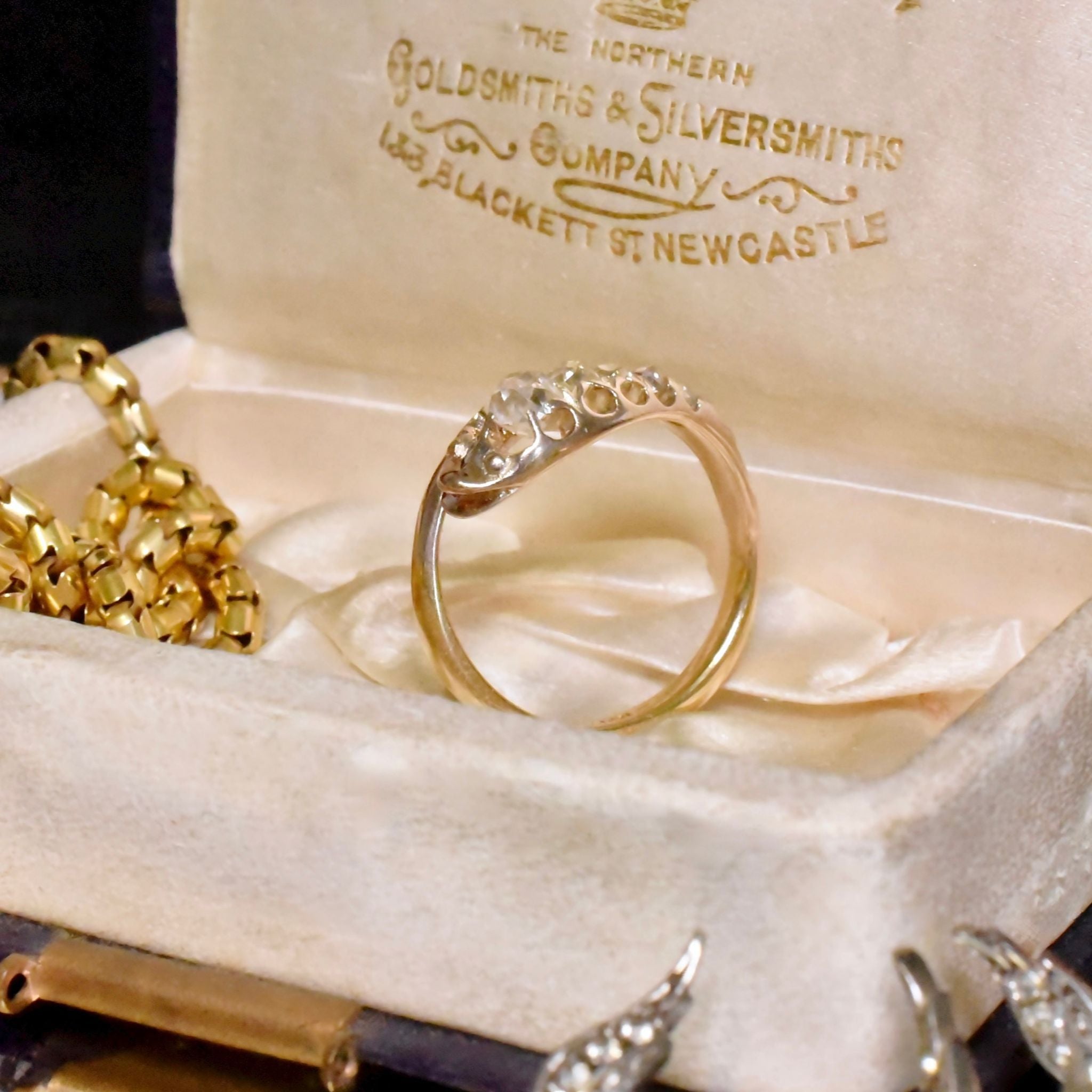 Antique Victorian Era 18ct Yellow Gold Old Mine-Cut ‘Serpent’ Ring Circa 1890-1900