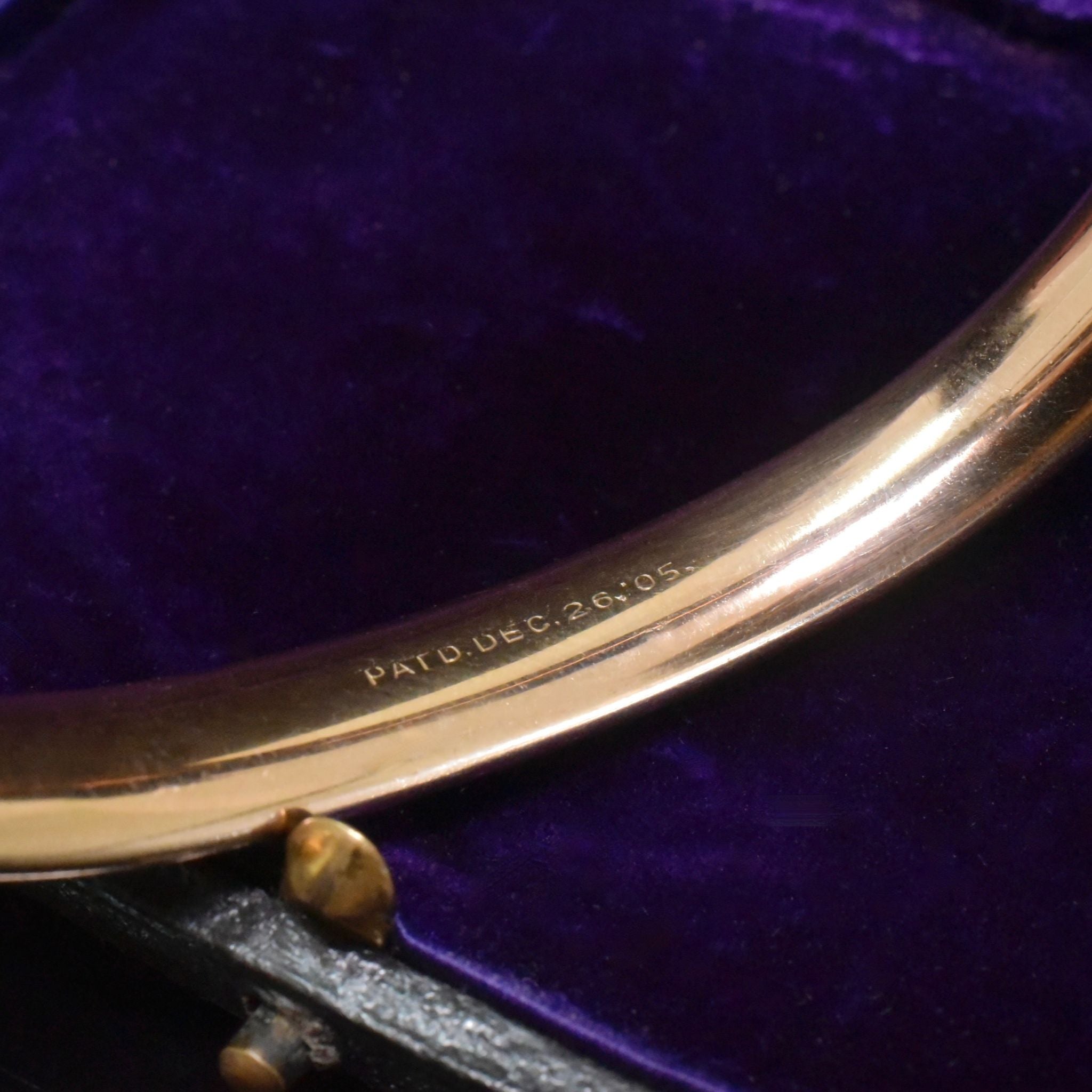 Antique Art Deco Bates & Bacon ‘Gold Filled’ Locket Bangle Circa 1925-1935