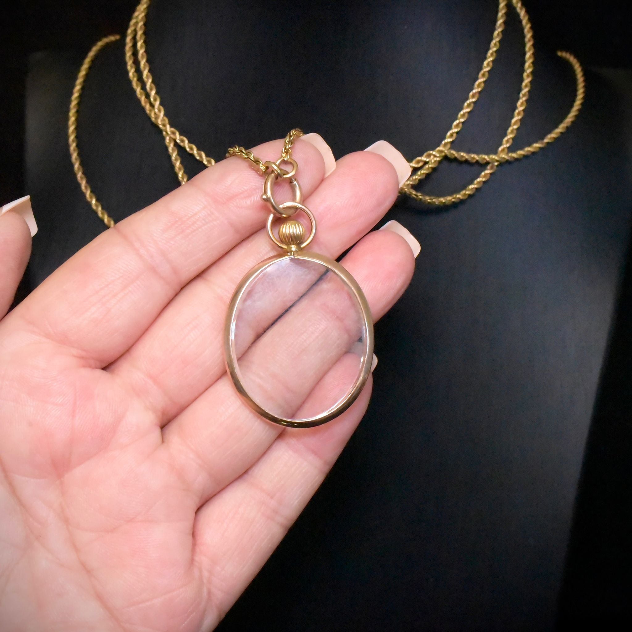 Antique Edwardian 9ct Rose Gold Double Sided Photo Locket - Able & Charnell, Birmingham 1906
