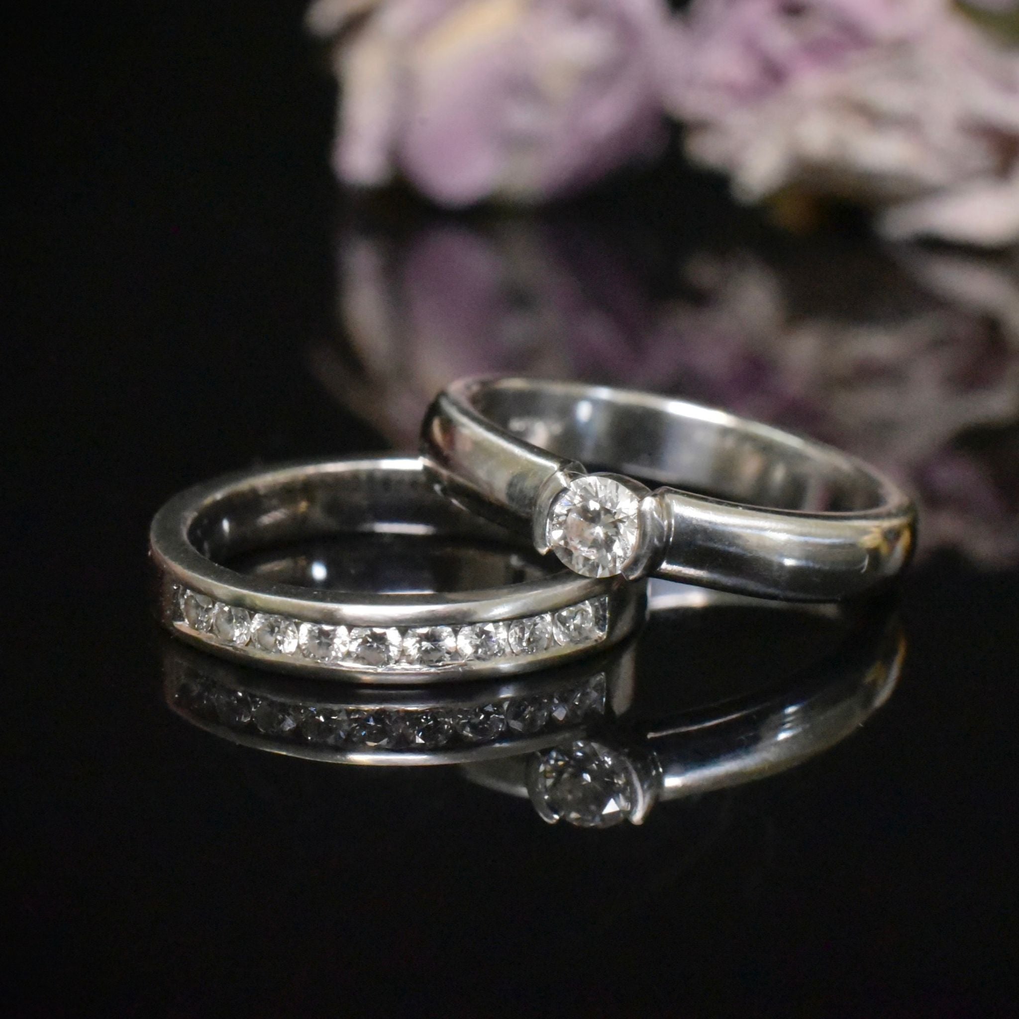 Contemporary Tiffany & Co. Platinum Etoile Solitaire Diamond Ring