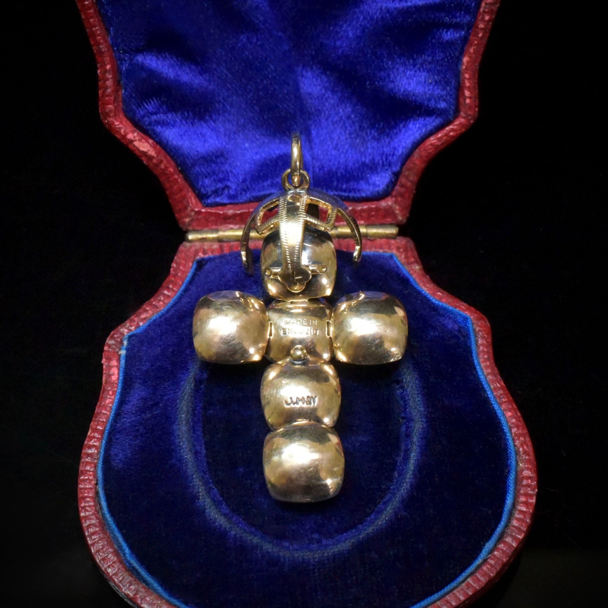 Antique Edwardian 9ct Gold And Silver Masonic Orb/Pendant