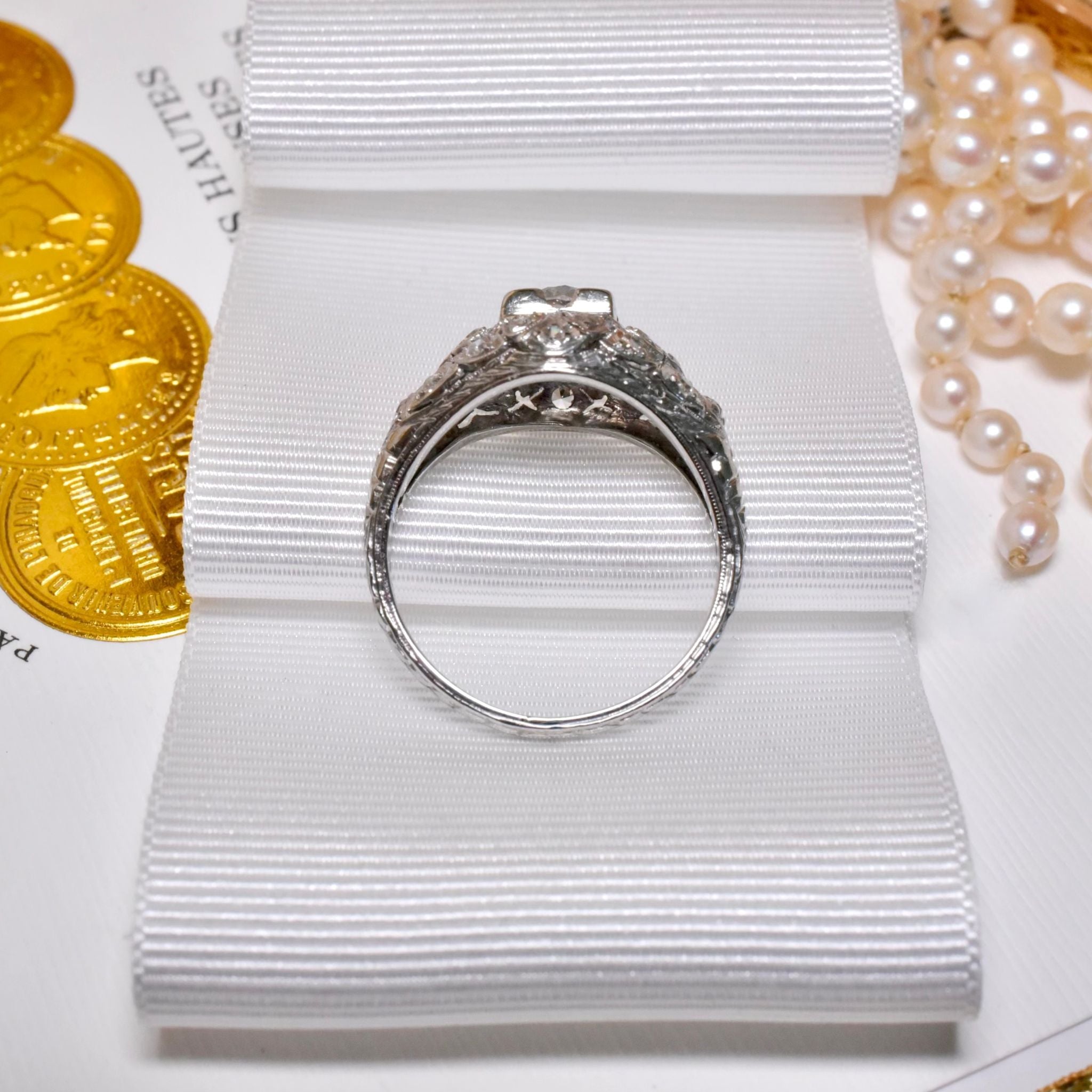 Superb Antique Art Deco Platinum And Diamond Ring 0.92ct - Circa 1920’s Independent Valuation Included In Purchase For $14,400 AUD
