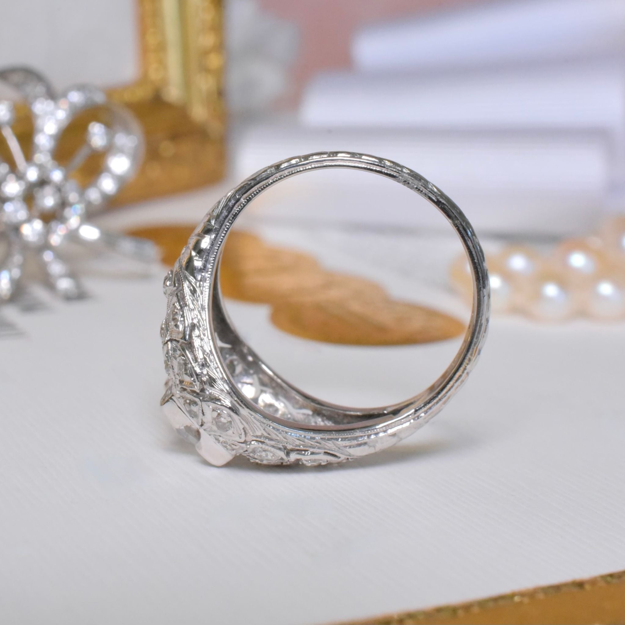 Superb Antique Art Deco Platinum And Diamond Ring 0.92ct - Circa 1920’s Independent Valuation Included In Purchase For $14,400 AUD