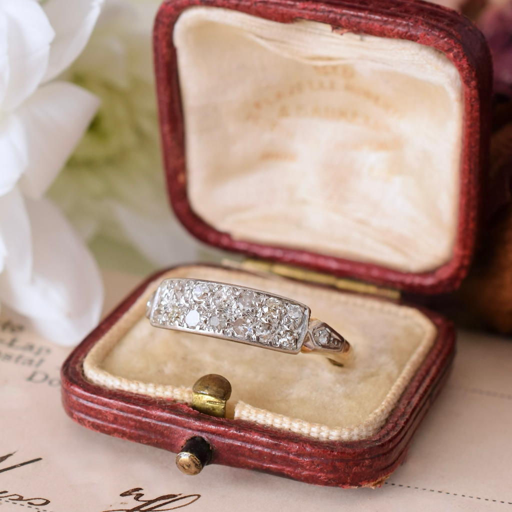 Antique Art Deco 18ct/Platinum Diamond Ring Circa 1930