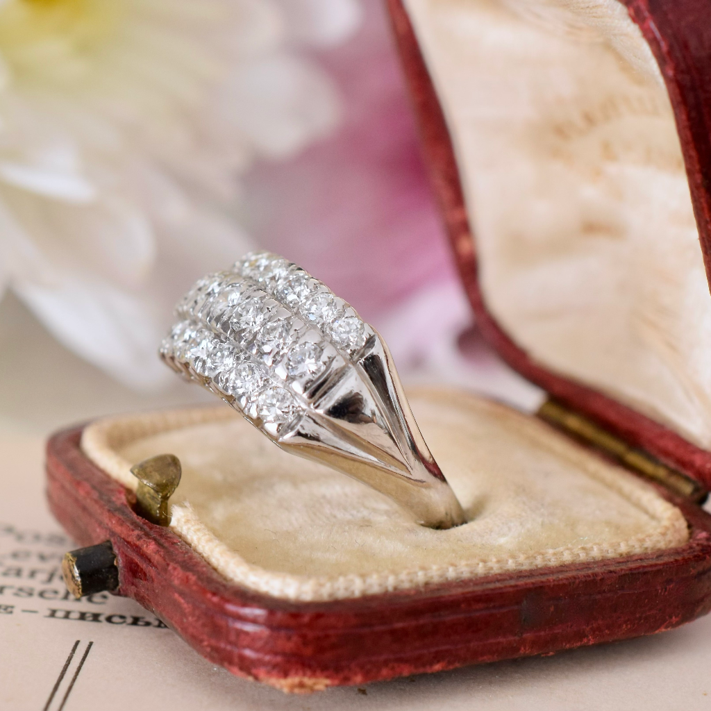 Stunning Late Art Deco Platinum And Diamond Ring 0.80ct Circa 1935 Independent Retail Replacement  Valuation Included For $5,200 AUD