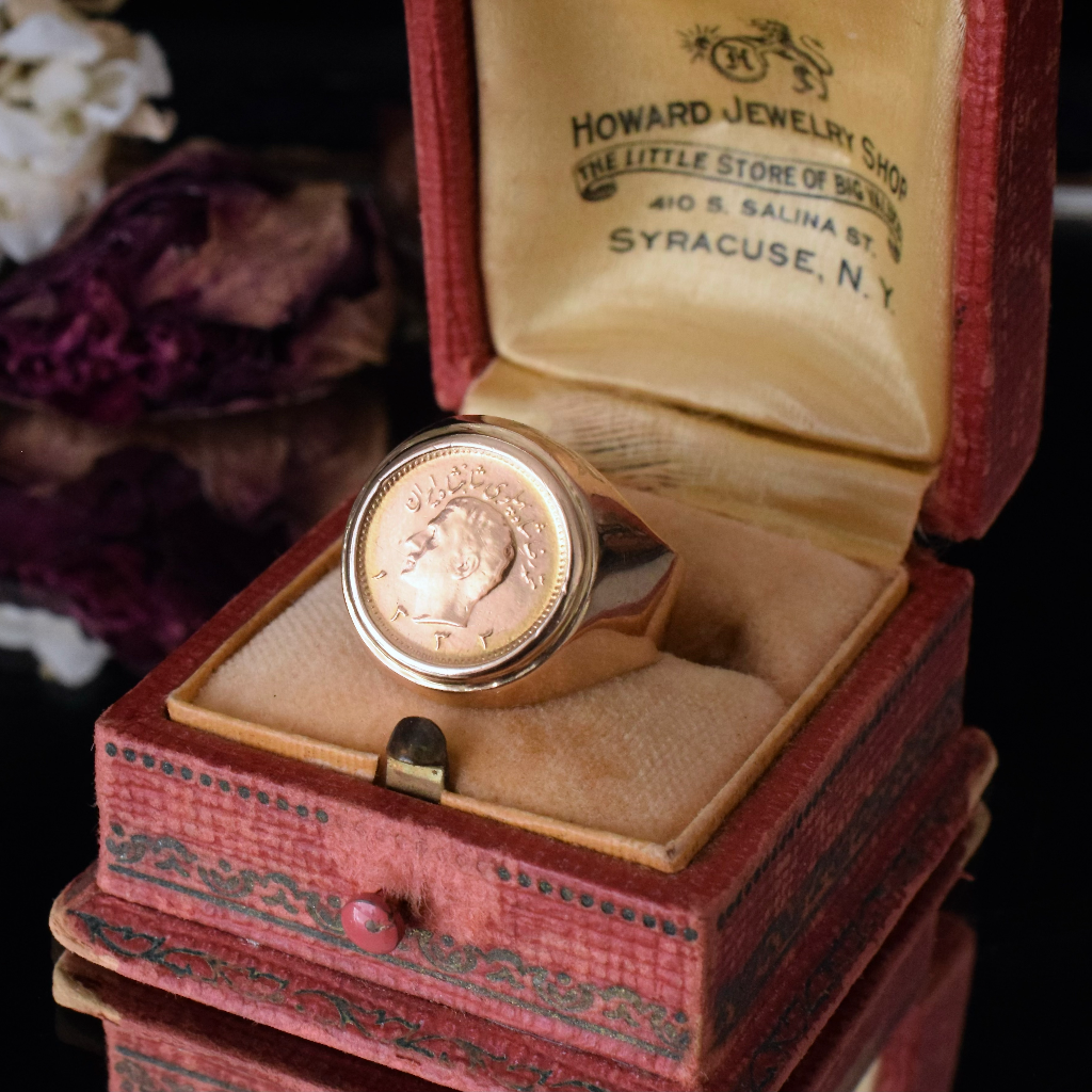 Vintage 18ct And 22ct Rose Gold ‘Coin’ Ring