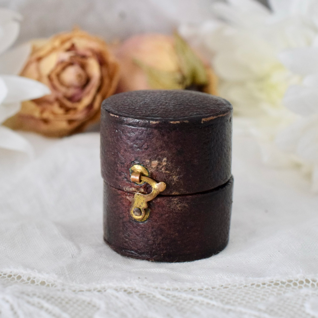 Antique Victorian Brown Leather Ring, “Kendal & Dent”