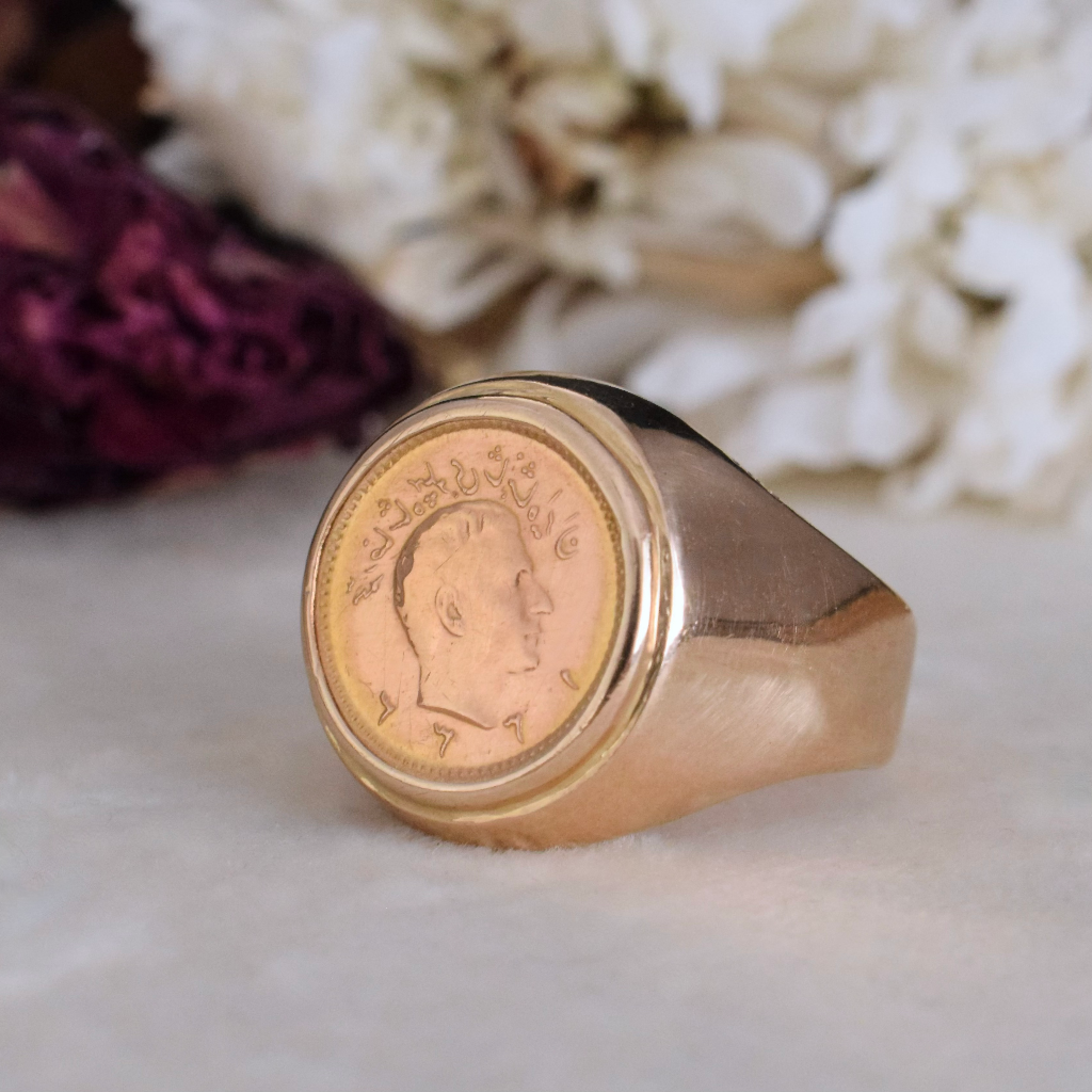 Vintage 18ct And 22ct Rose Gold ‘Coin’ Ring