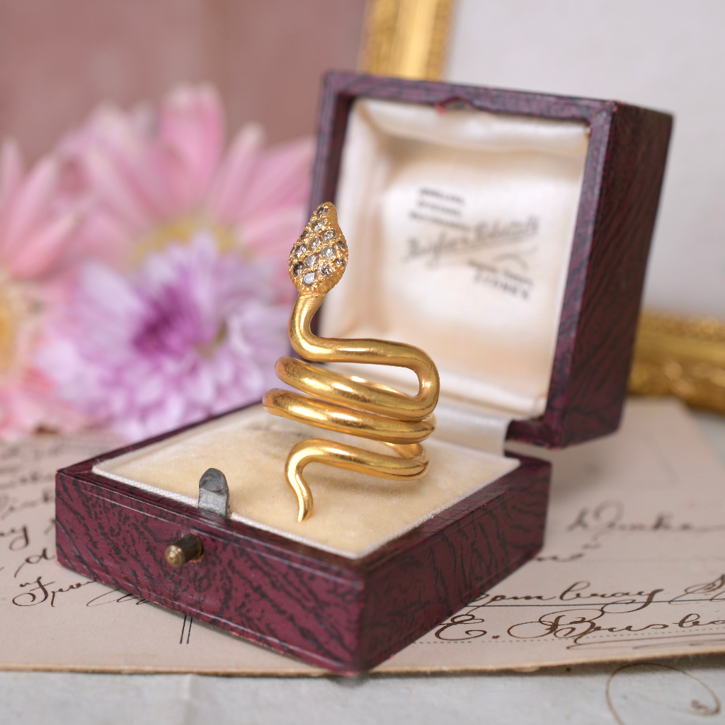 Designer 22ct Yellow Gold Champagne Diamond Ring By Karen Liberman