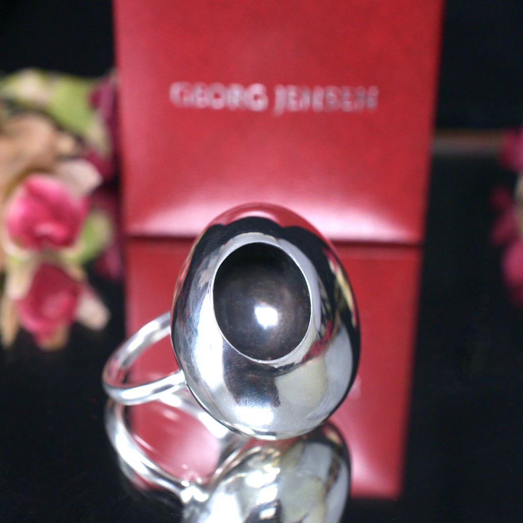 GEORG JENSEN Sterling Silver ‘Cave’ Ring By Jacqueline Rabun #441