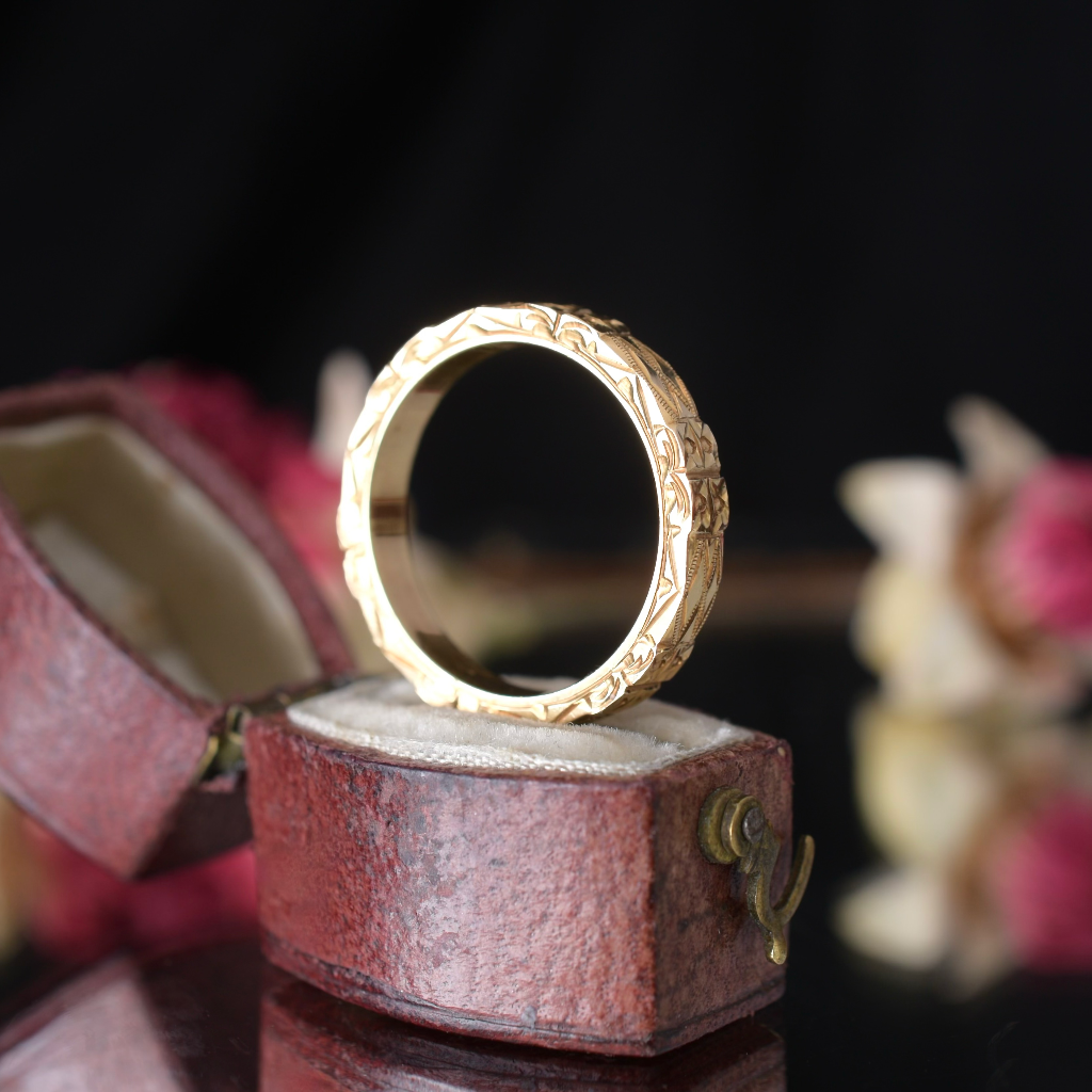 Vintage Australian 18ct Yellow Gold ‘Cherry Blossom’ Ring By ‘RODD’ circa 1950’s