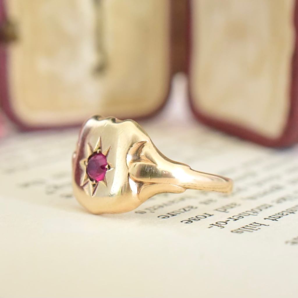 Vintage Australian 9ct Rose Gold Signet Ring By ‘RODD’