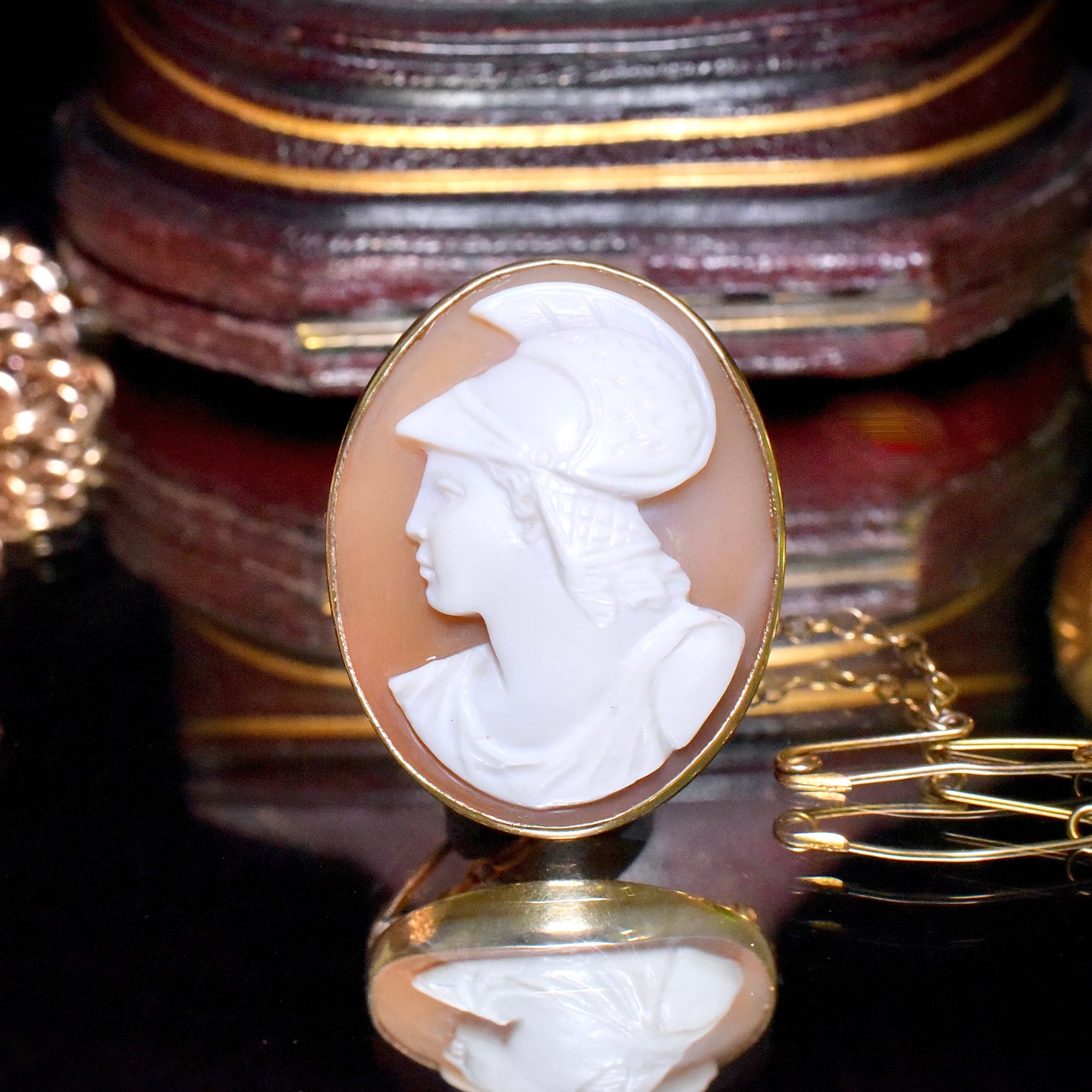 Early 20th Century 9ct Yellow Gold ‘Athena’ Cameo Brooch Circa 1930’s