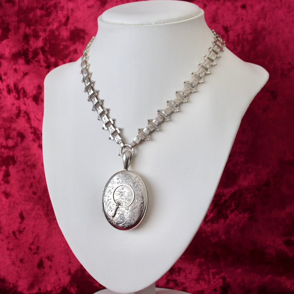 Sweet and Simple Sterling Silver Locket Think Downton Abbey 