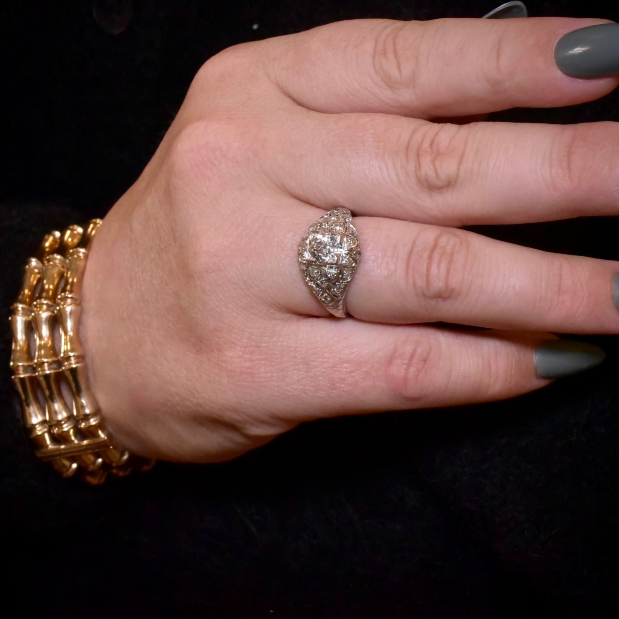 Superb Antique Art Deco Platinum And Diamond Ring 0.92ct - Circa 1920’s Independent Valuation Included In Purchase For $14,400 AUD