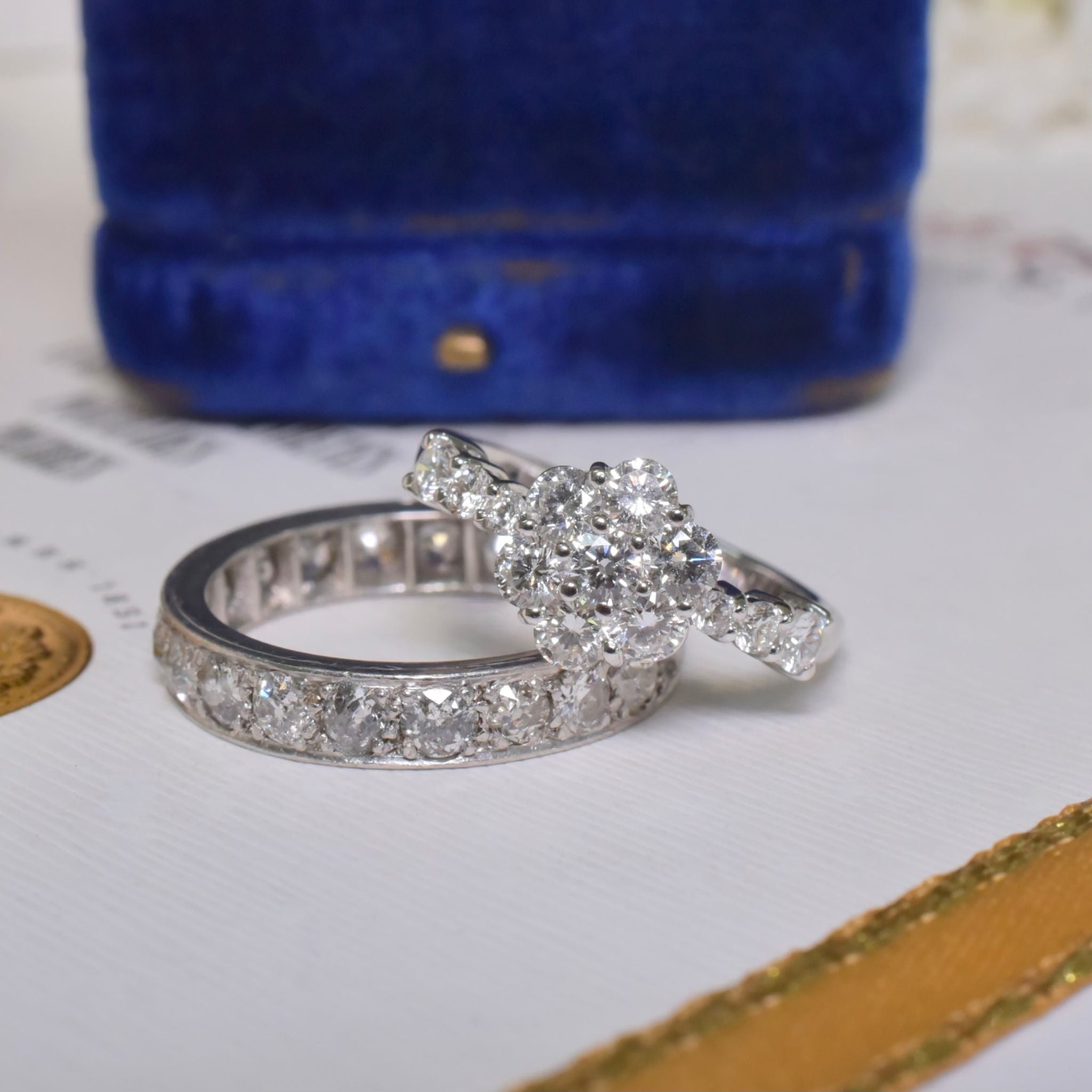 Contemporary 18ct White Gold And Diamond ‘Daisy’ Cluster Ring - 0.85ct