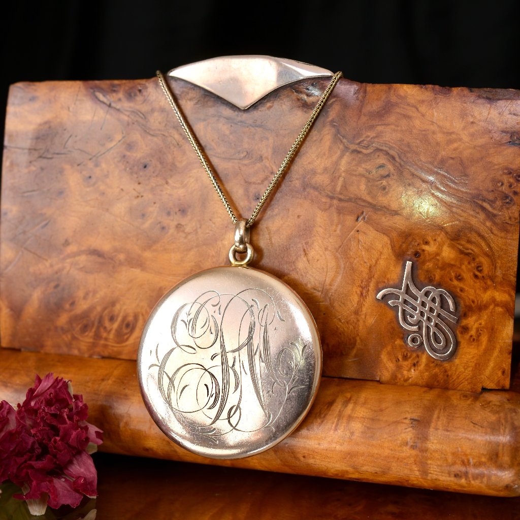 Early 20th Century 9ct Rose Gold ‘Front And Back’ Locket