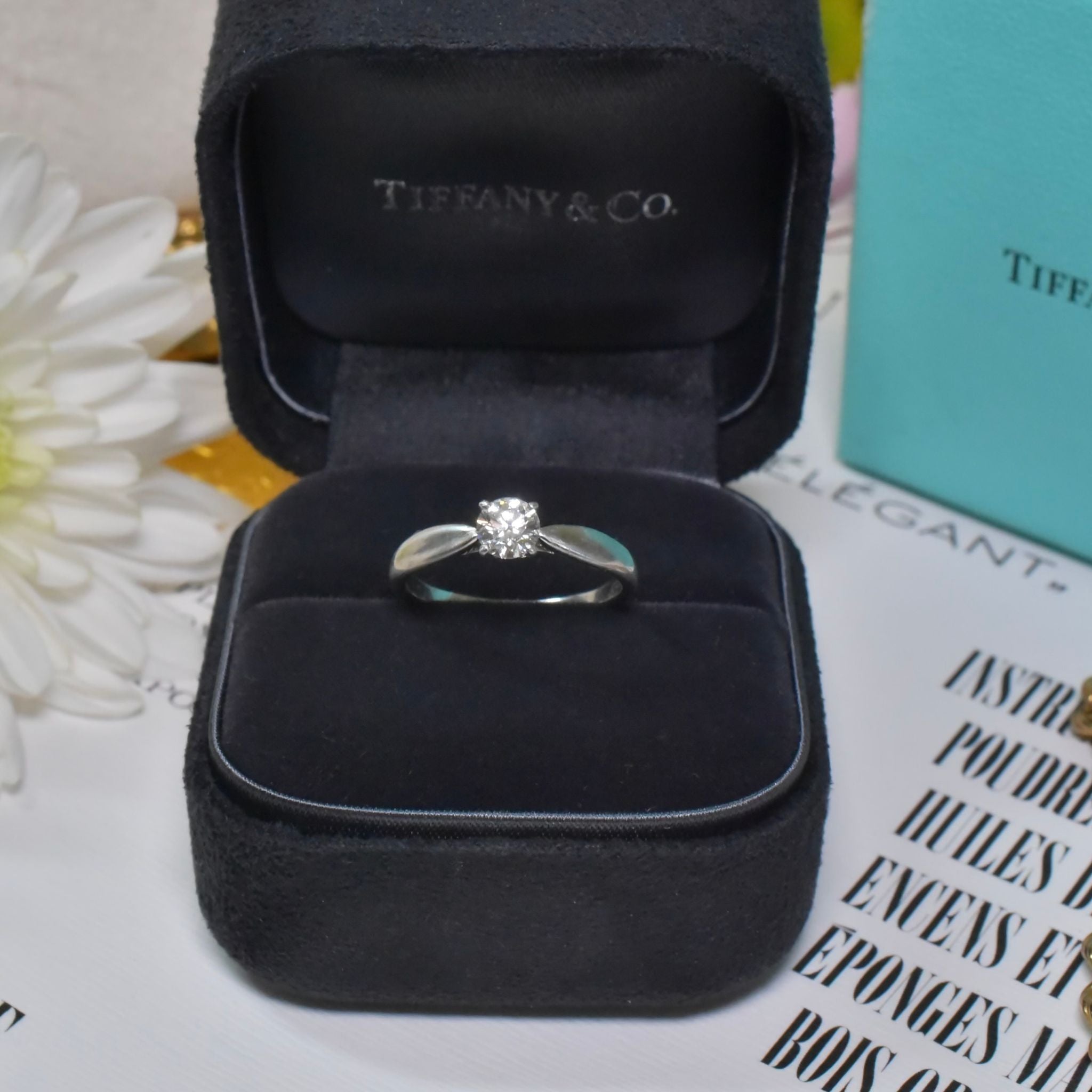 Contemporary Tiffany & Co. “Harmony’ Solid Platinum Diamond 0.39ct ‘G’ Colour VVSI Ring